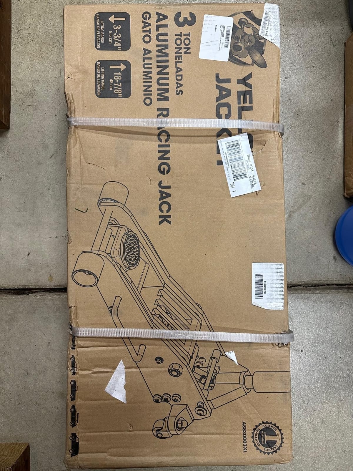 YELLOW JACKET 3 Ton Floor Jack Full Aluminum Ultra Lightweight Quick Rise Racing Floor Car Jack with Dual Pump Fast Lifting Low Profile Jack for Vehicle,6600 lbs Capacity customer photo 1
