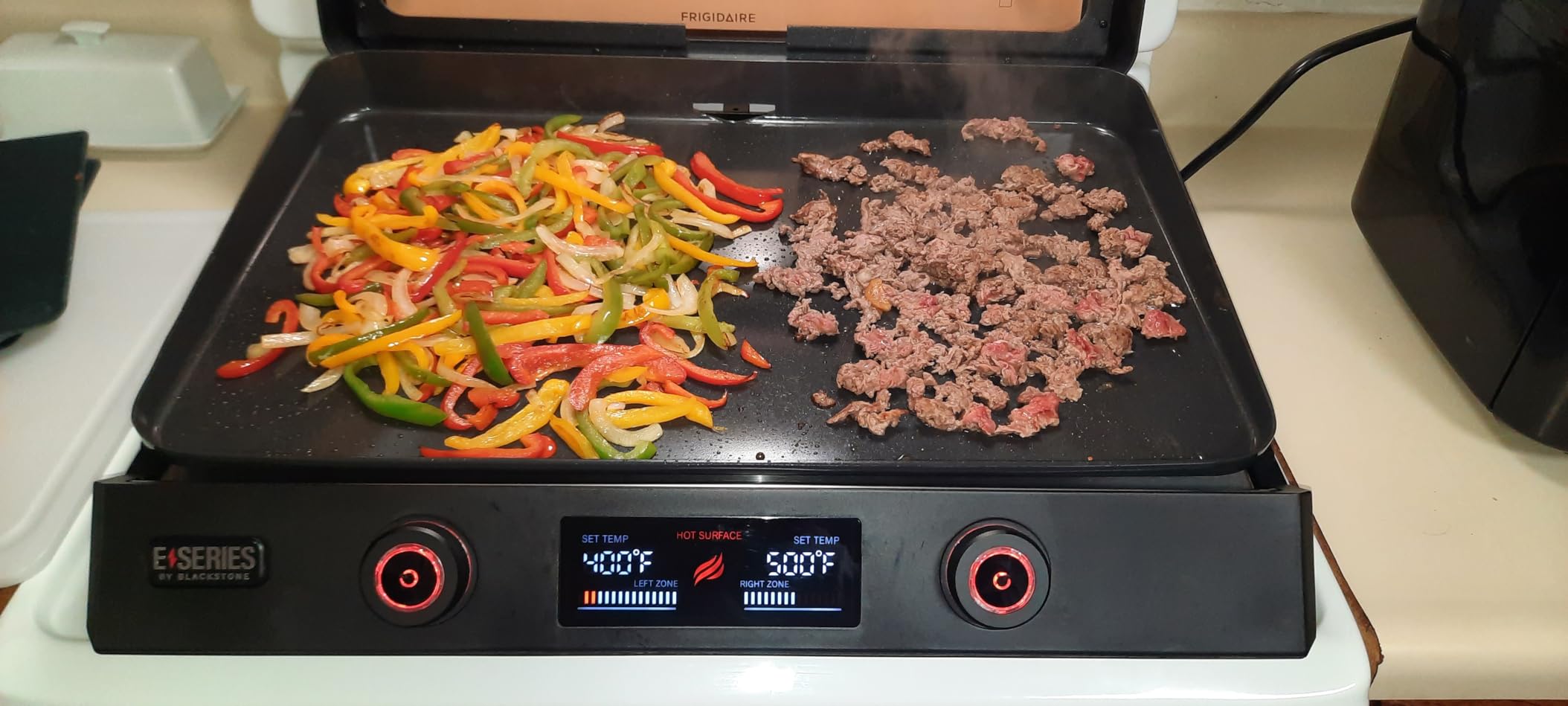 22 Inch Electric Griddle Nonstick with Lid, 8001 E-Series Tabletop Large Griddle By Blackstone with Blackstone Griddle Accessories For Indoor and Outdoor Use customer photo 2