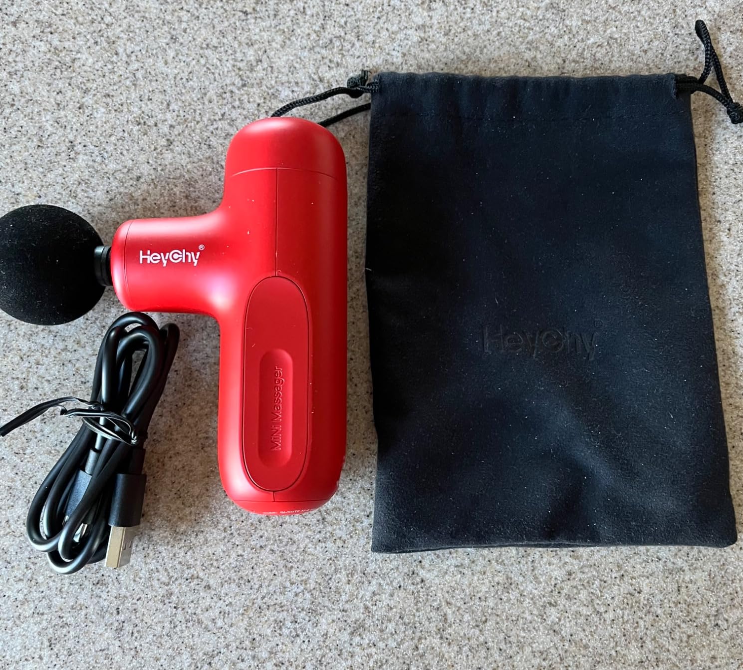 Super Mini Massage Gun Deep Tissue Portable Muscle Massager | 3000RPM, 4 Heads for Men Women, Back Neck Legs Muscle Relief, Quiet for Home Gym Office Travel customer photo 1