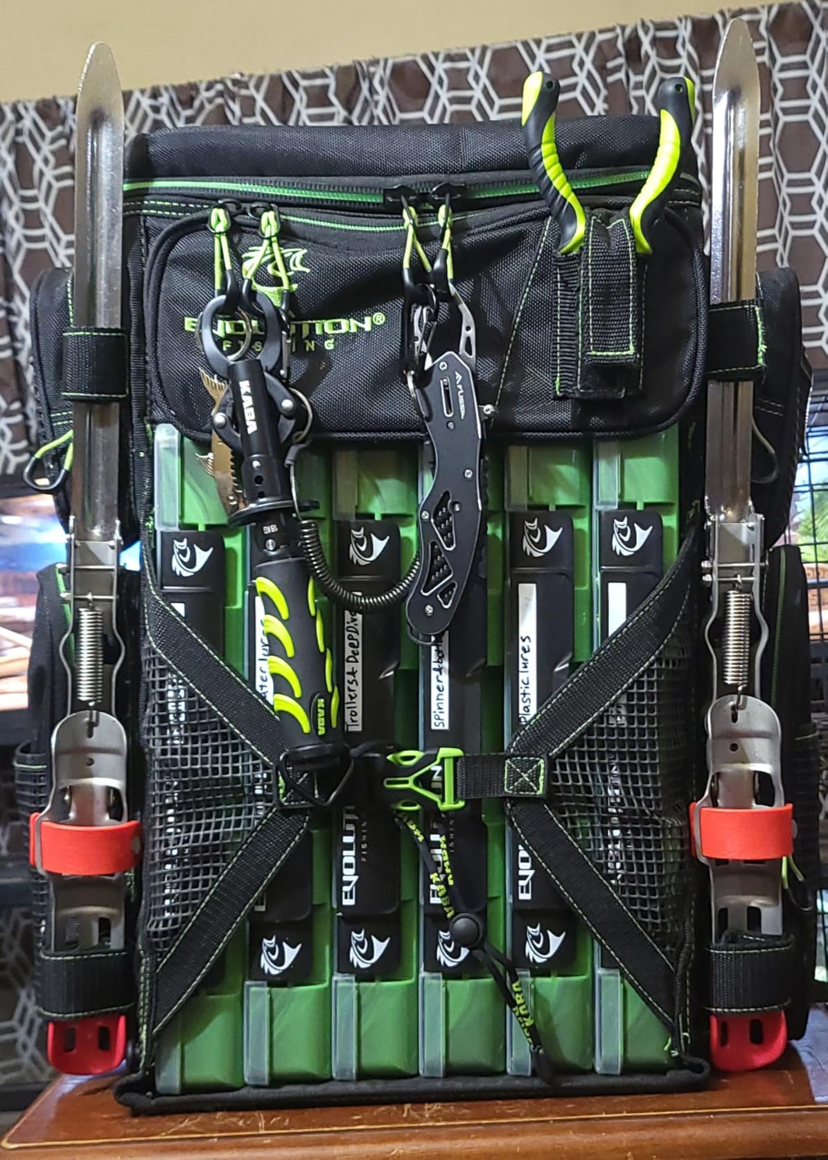 Evolution Fishing Drift Series Tackle Backpack, Outdoor Rucksack w/ 6 Fishing Tackle Trays, Heavy Duty customer photo 2
