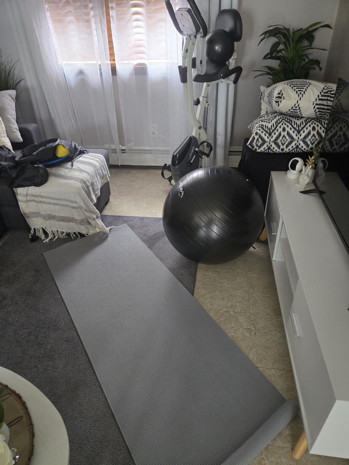APEXUP Yoga Ball, 660 lbs Anti-Burst Exercise Ball with Pump, 5 Sizes | Anti-Burst, Anti-Slip, Strengthens Core, Improves Balance & Posture, Boosts Flexibility & Stability customer photo 2