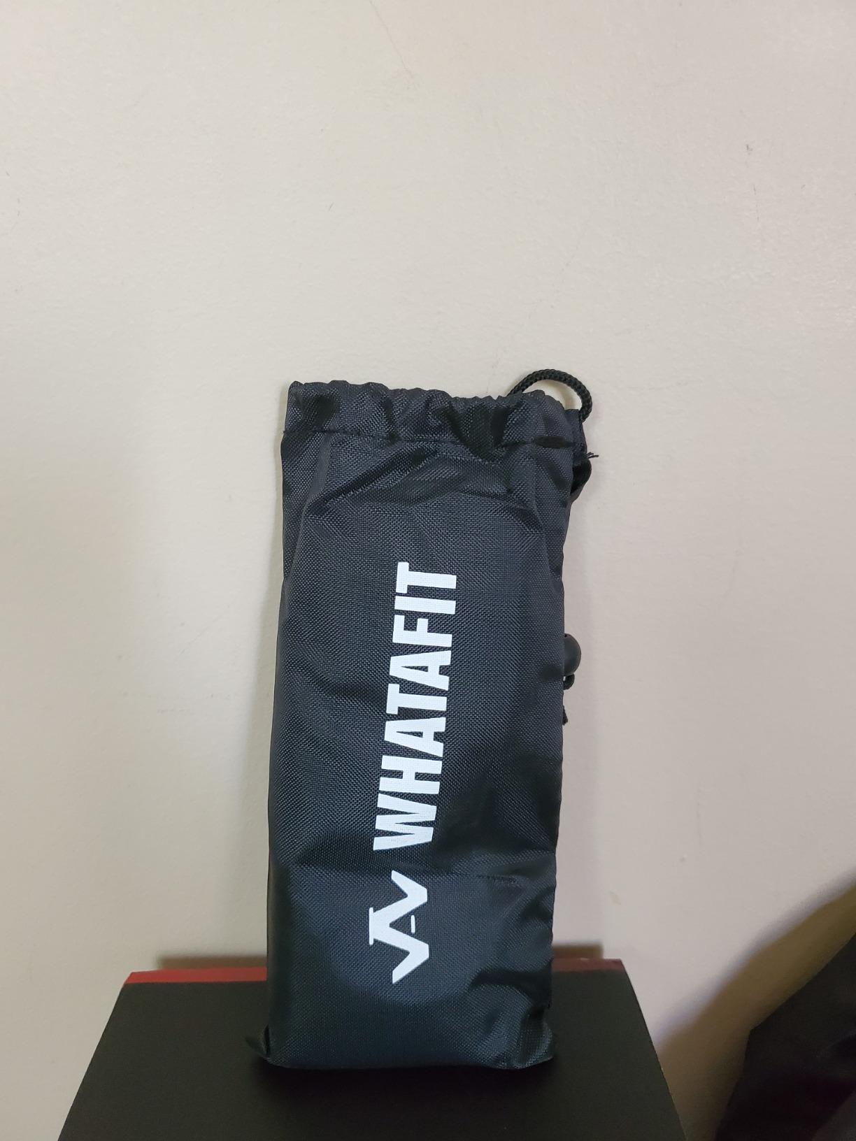 WHATAFIT Resistance Bands, 5 Level Exercise Bands with Handles for Workout | 10-30 lbs, stackable to 100. Natural latex, ankle straps, door anchor, guide. For strength, yoga, workout customer photo 2