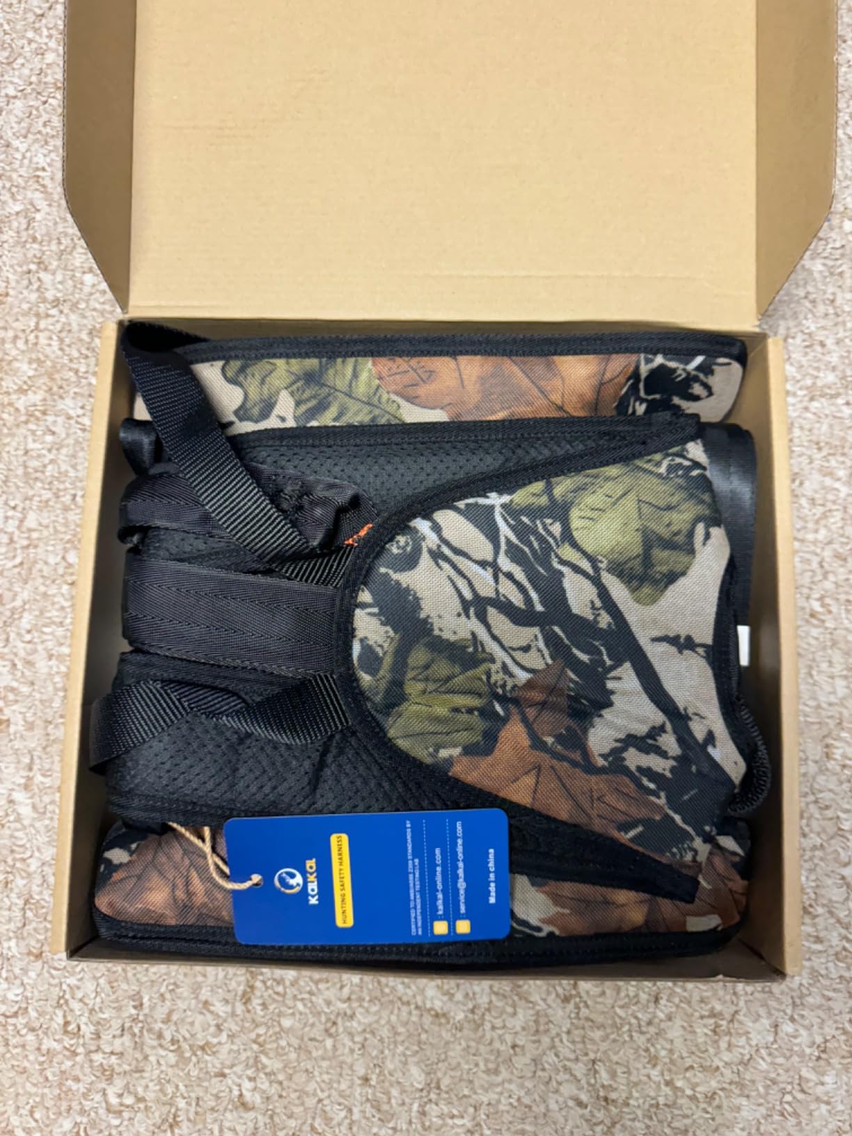 Kalkal Tree Stand Harness, Hunter Safety System with Whistle Aid, Adjustable Lightweight Hunting Harness for Hunting M/L/XL customer photo 1