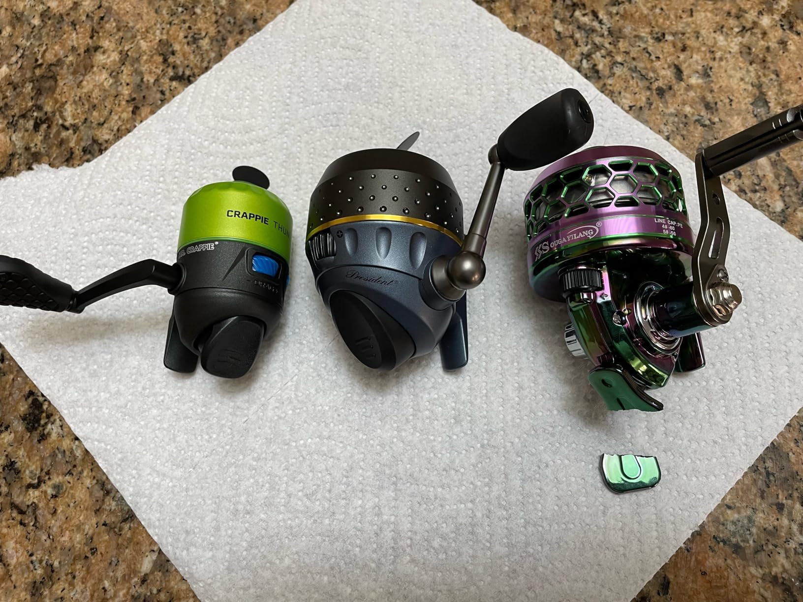 Pflueger President Spincast Reel, Size 10 Fishing Reel, Right/Left Handle Position, Aluminum Spool, Dial Drag System customer photo 1