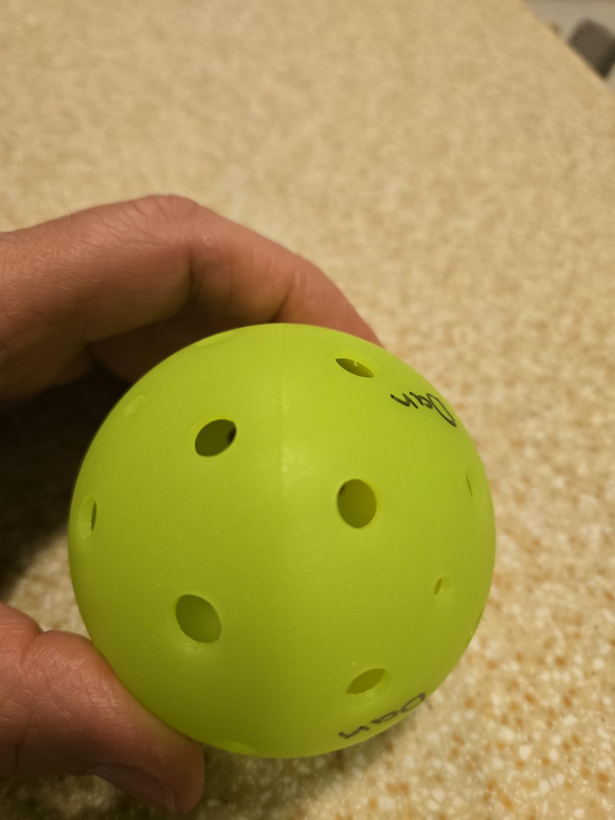 Selkirk Sport Pro S1 Outdoor Pickleballs | USAPA Approved | 4/12/100pk | A crack-resistant pickle ball set with a 38-hole design and advanced aerodynamics, for tournament play customer photo 1