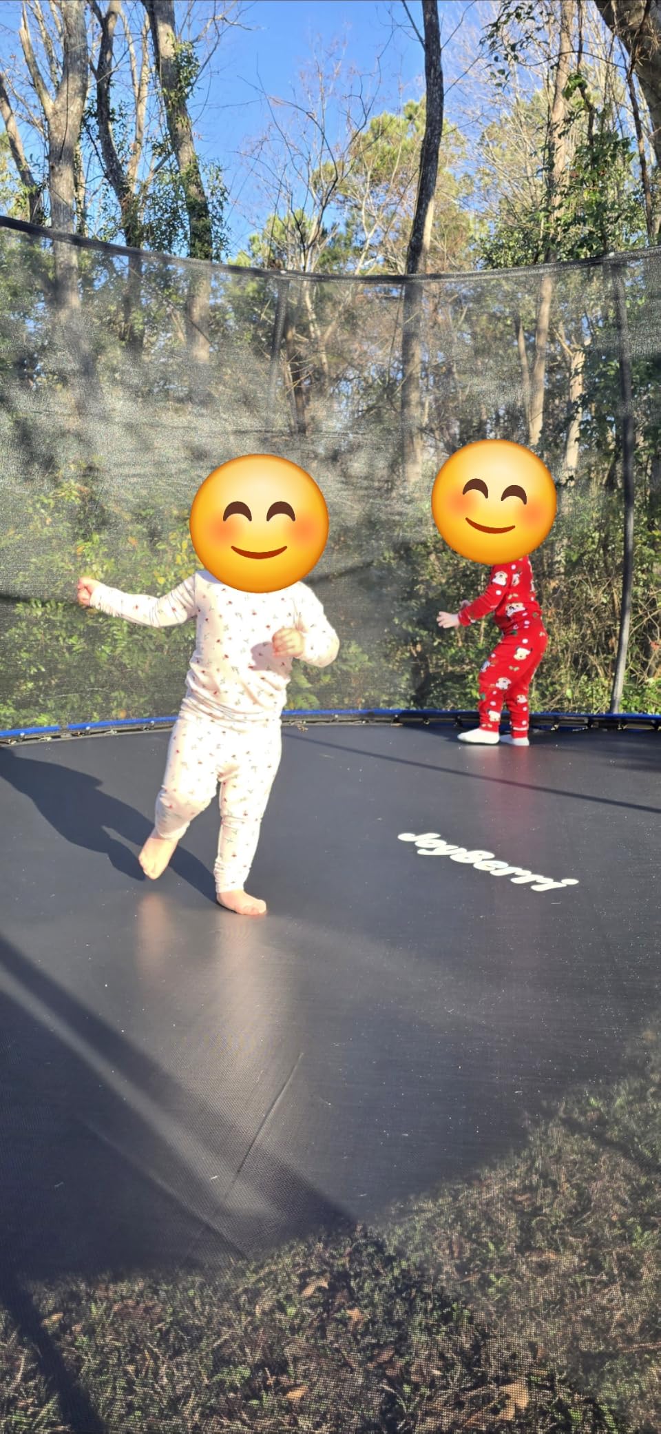 JoyBerri Trampoline Outdoor - Upsurge ASTM Certified Safe 8Ft 10Ft 12Ft 14Ft 15Ft 16Ft Recreational Trampoline for Kids and Adults. Anti-Rust Coating with Enclosure Net, Ladder, Sprinkler & LED Lights customer photo 1