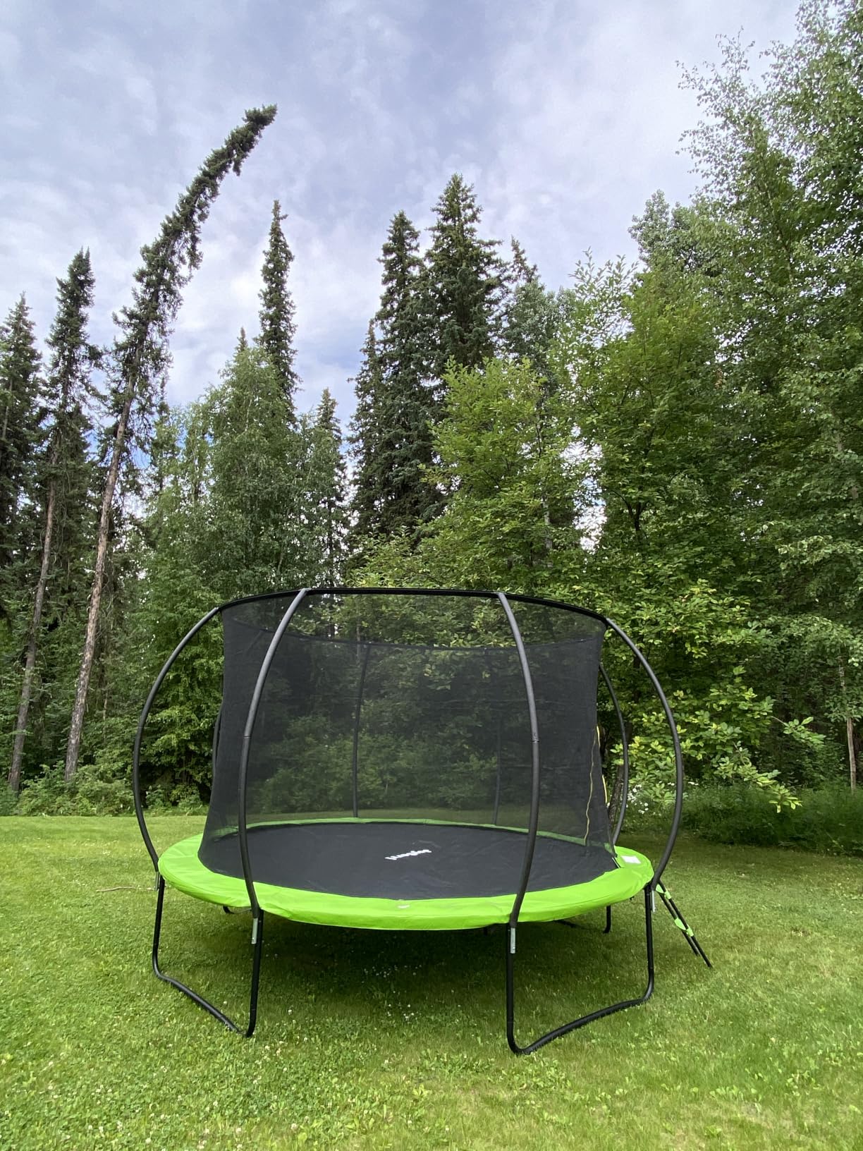 JoyBerri Trampoline Outdoor - Upsurge ASTM Certified Safe 8Ft 10Ft 12Ft 14Ft 15Ft 16Ft Recreational Trampoline for Kids and Adults. Anti-Rust Coating with Enclosure Net, Ladder, Sprinkler & LED Lights customer photo 2