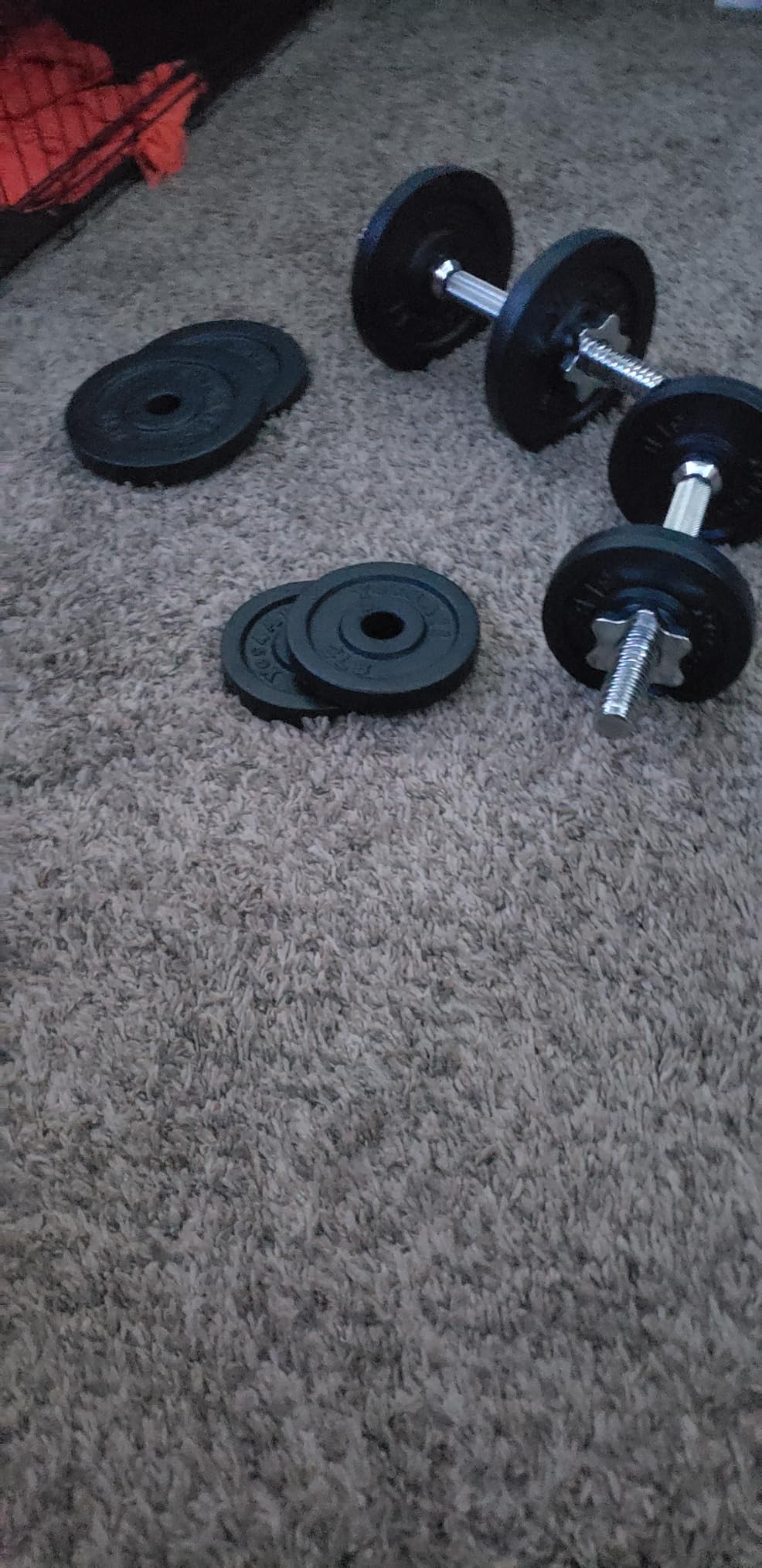 Yes4All Old School Adjustable Dumbbell Set with Weight Plates, Star Lock Collars/Connector, 40lbs to 200lbs Adjustable Weight Plates Set customer photo 2