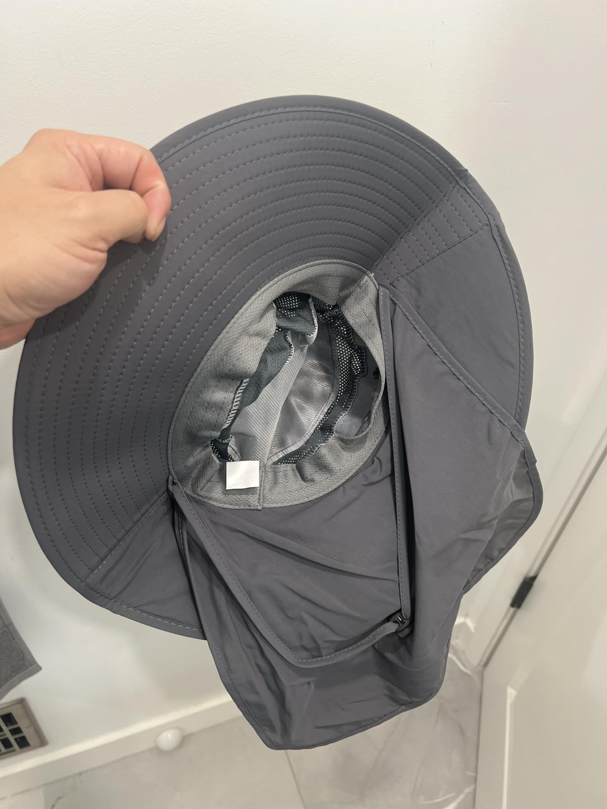 ZOORON Sun Hats for Men Women with Neck Flap Fishing UPF 50+ UV Protection | Breathable Wide Brim Bucket Hat Water Resistant Adjustable Detachable Chin Strap Foldable Lightweight Hiking customer photo 2