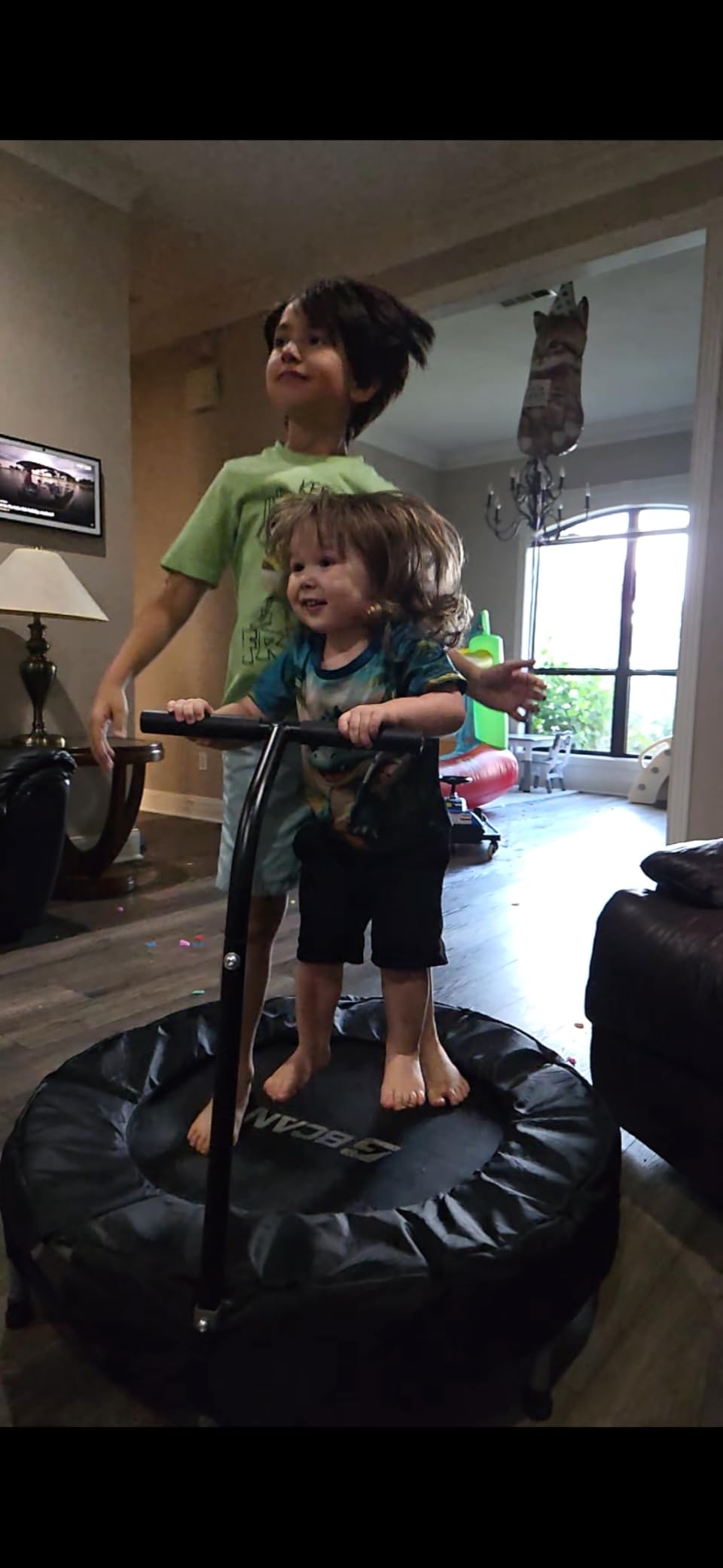 BCAN SP1 36'' Toddler Trampoline, ASTM Certified - Kids Trampoline for Ages 1-6, Foam Handle & Safe Thickened Cover, Mini Trampolines for Kids Indoor, Easy to Assemble| FED Fitness customer photo 2