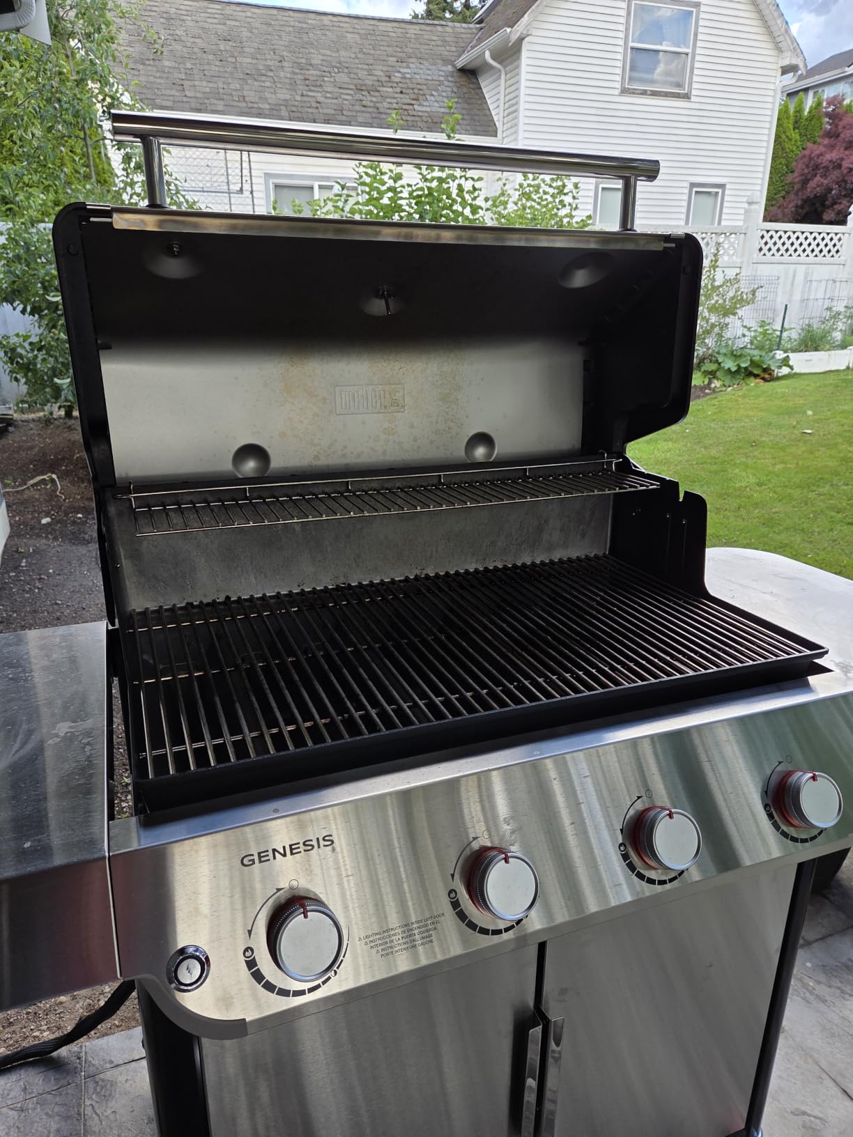 Weber Genesis S-415 Natural Gas Grill for Outdoor Cooking, Stainless Steel, 4 Burners - Stainless Steel Cooking Grates & PureBlu Burners customer photo 2
