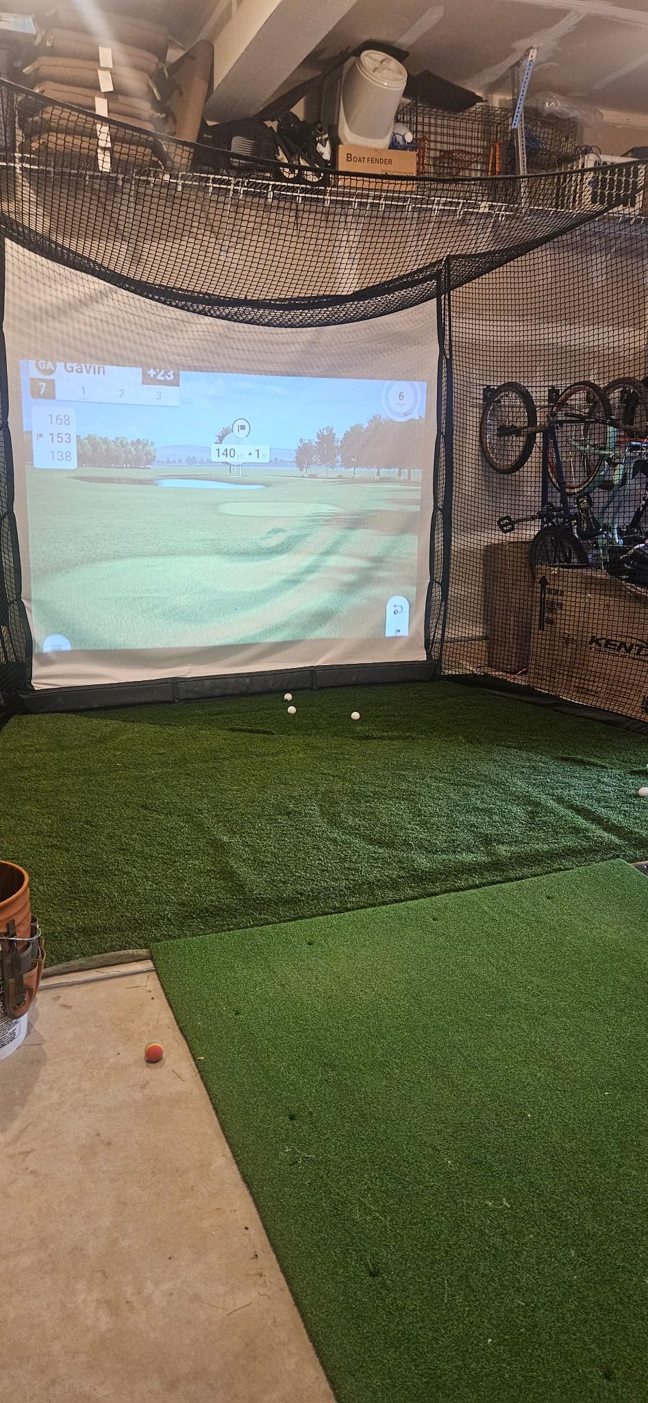 GoSports Range Cage 10 ft x 8 ft Golf Net Cage - Indoor & Outdoor Golf Practice Net for Full Swing Training and Home Golf Simulator Setups customer photo 1
