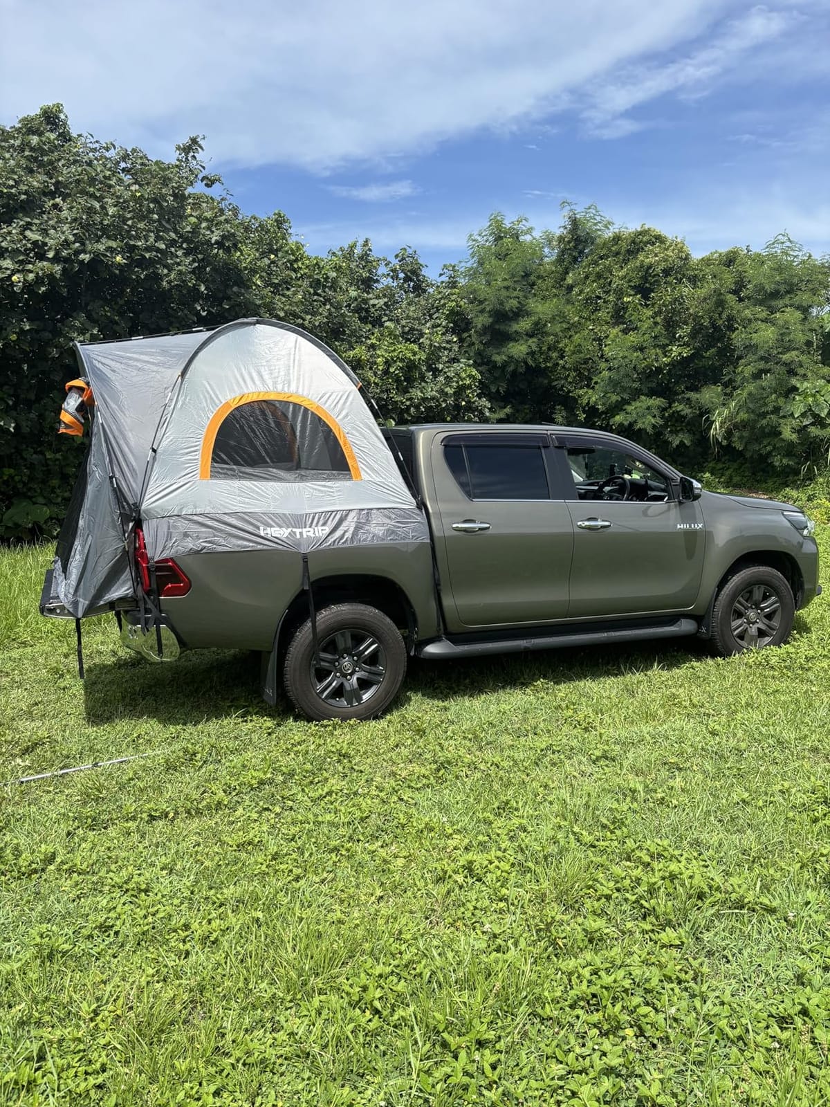 HEYTRIP Truck Bed Tent 5.5ft-6.8ft Waterproof Pickup Truck Tent Double Layer 2 Person Truck Tent Camper for Camping Fishing customer photo 1