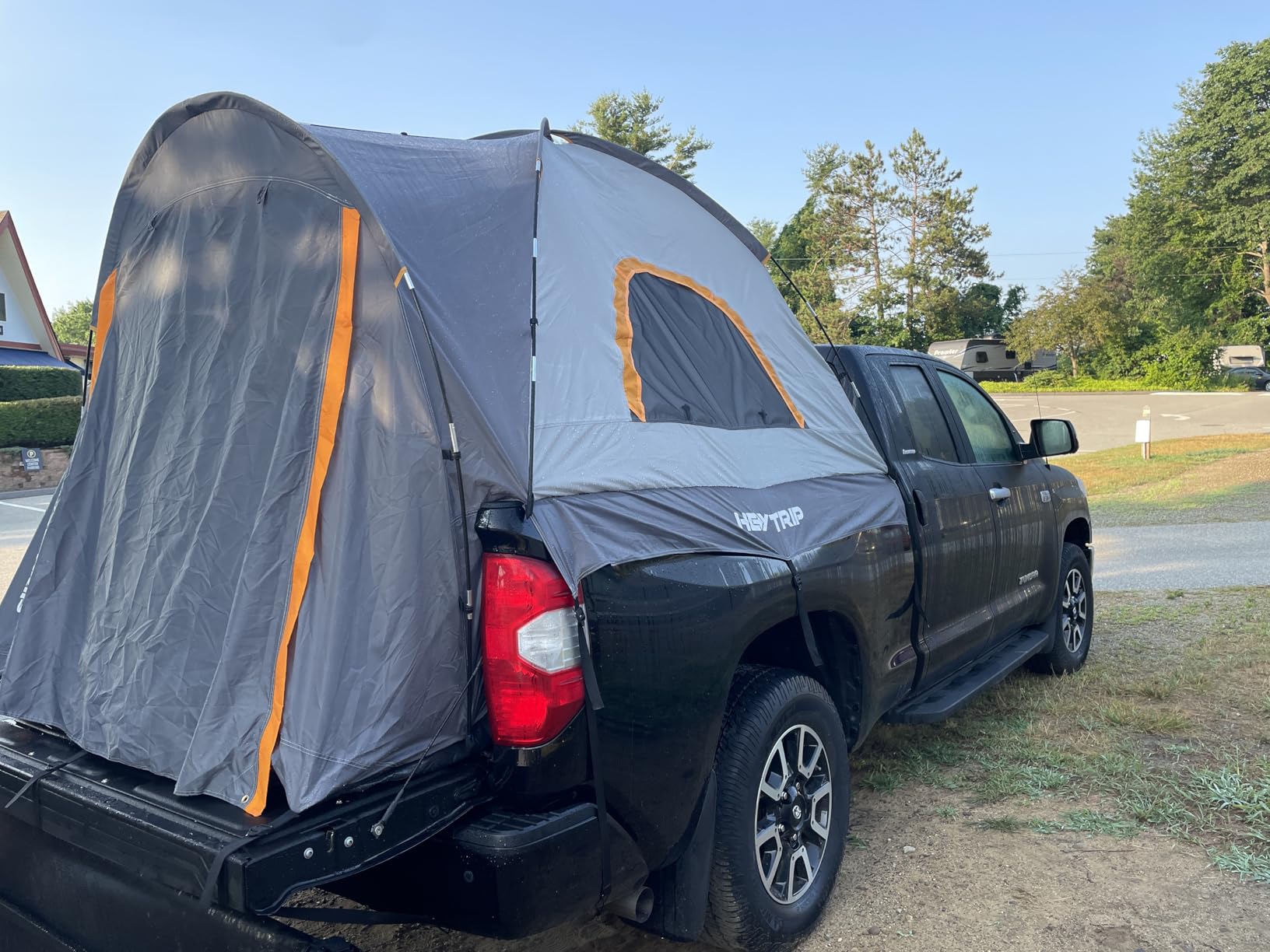 HEYTRIP Truck Bed Tent 5.5ft-6.8ft Waterproof Pickup Truck Tent Double Layer 2 Person Truck Tent Camper for Camping Fishing customer photo 2