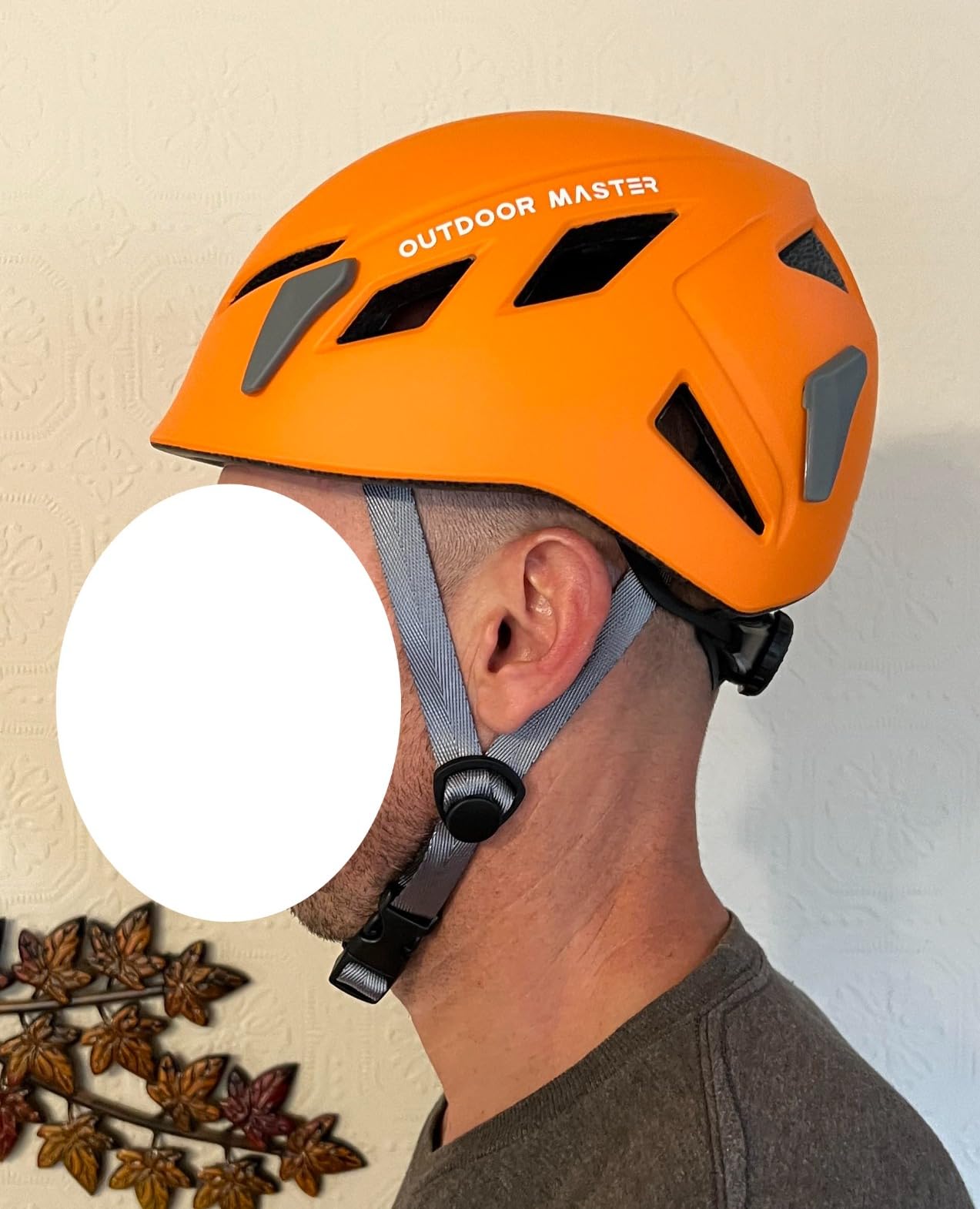 OutdoorMaster Rock Climbing Helmet, Lightweight Ventilated Adjustable | PC+EPS in-mold, One-hand adjustable fit customer photo 1
