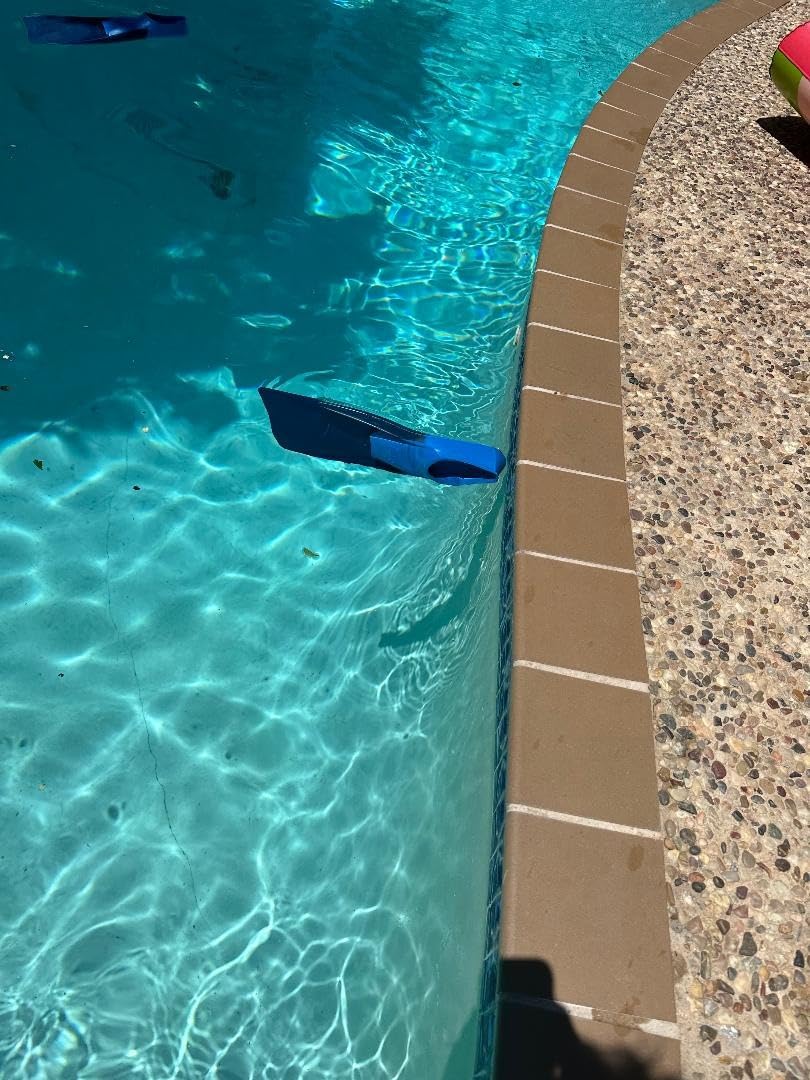 Sporti Unisex-Adult & Kids Long Floating Swim Fins for Pool Lap Swimming | Rubber Flipper, Long-Blade Kick Aid, Slip-on Foot Pocket,Technique Drills,Body Position, Recreational Swimming & Snorkeling customer photo 1