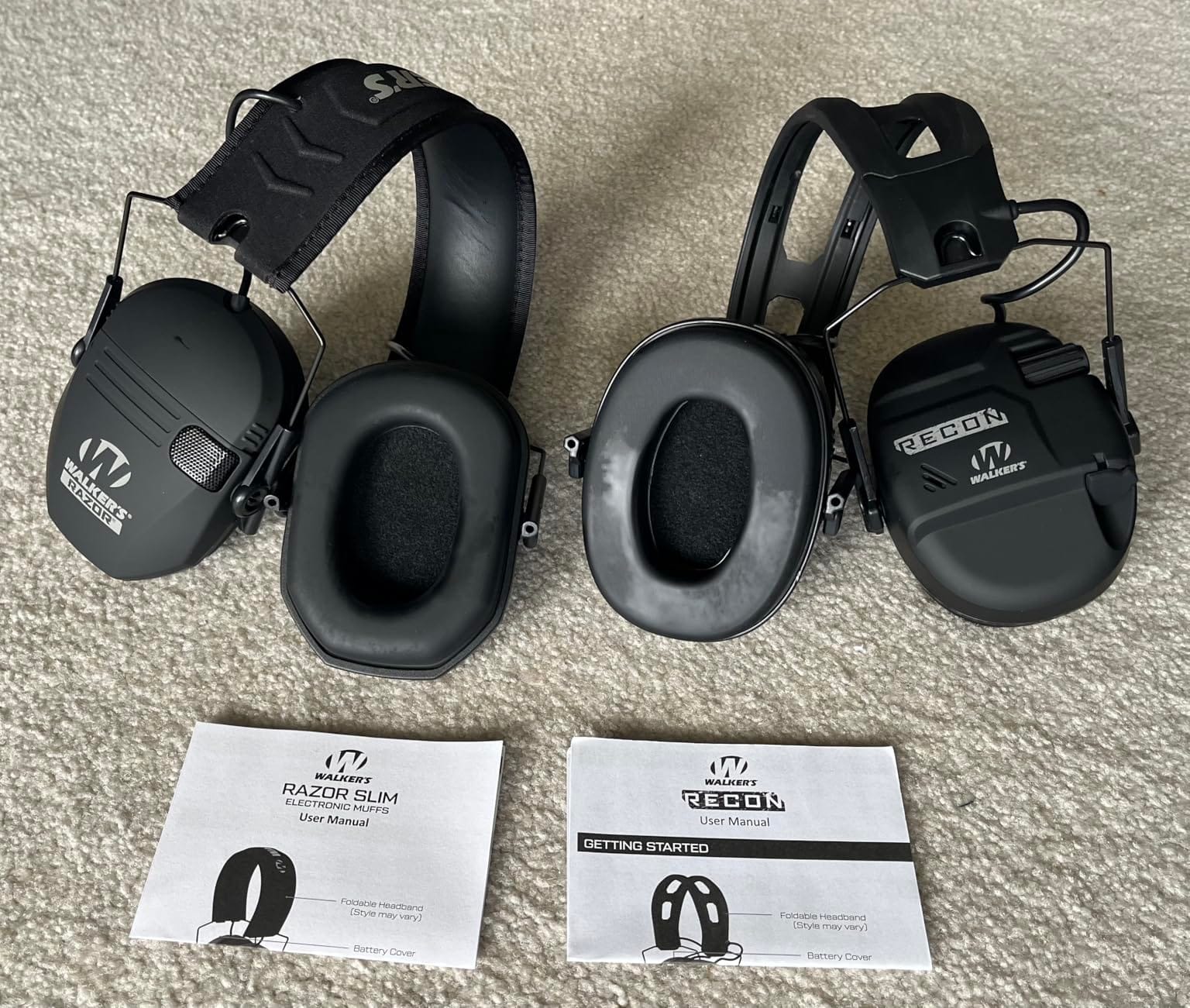 Walker's Recon Digital Muffs - Durable IPX4 Resistant Shooting Hearing Protection Electronic Muffs, 2 AAA Batteries Included customer photo 1