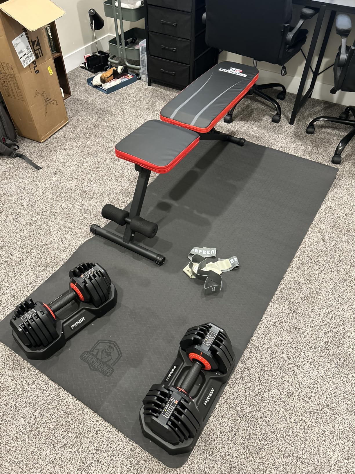 NICEPEOPLE Adjustable Weight Bench for Home Gym, 660LBS Capacity Workout Bench with 8 Backrests customer photo 1