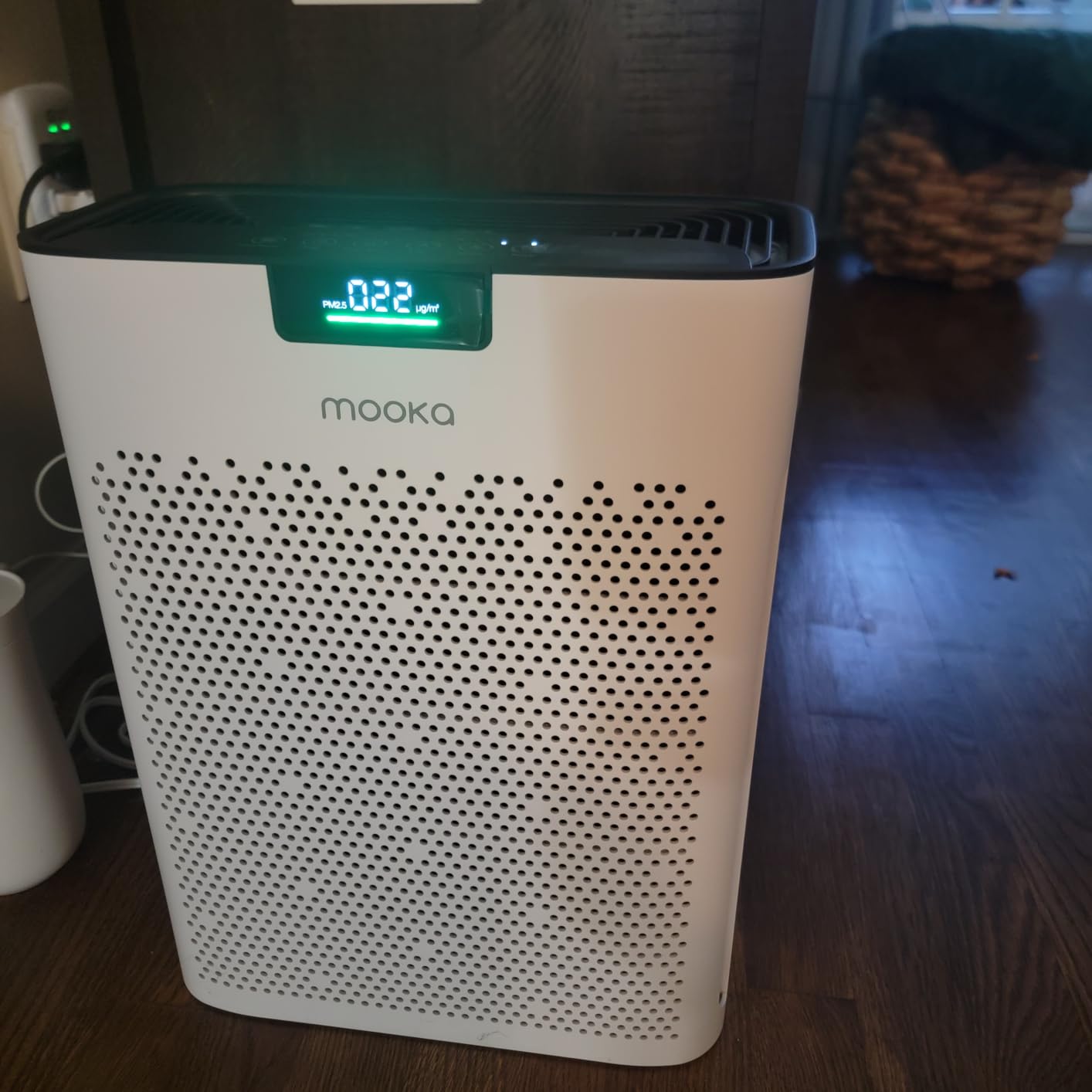 MOOKA Air Purifier for Home Bedroom Large Room 2200 Ft², True HEPA Filter, Washable Pre-Filter, Auto Mode, Quiet Sleep Mode, Air Quality Monitor, Air Cleaner for Pet Dust Smoke Pollen, KJ190H customer photo 1