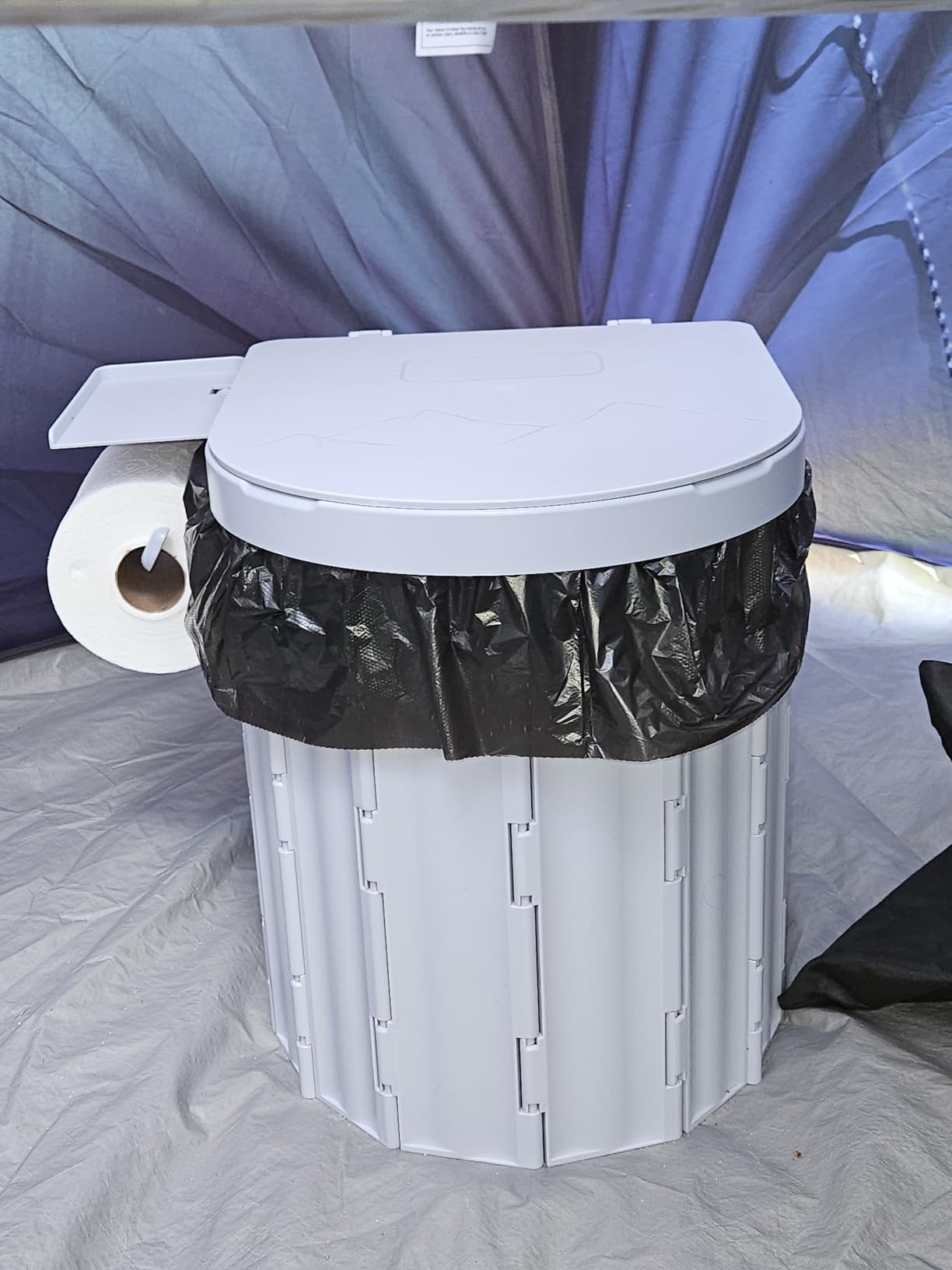 Sckee Camping Toilet, Portable Toilet for Adults, Portable Travel Folding Toilet with Lid and Paper Holder customer photo 2