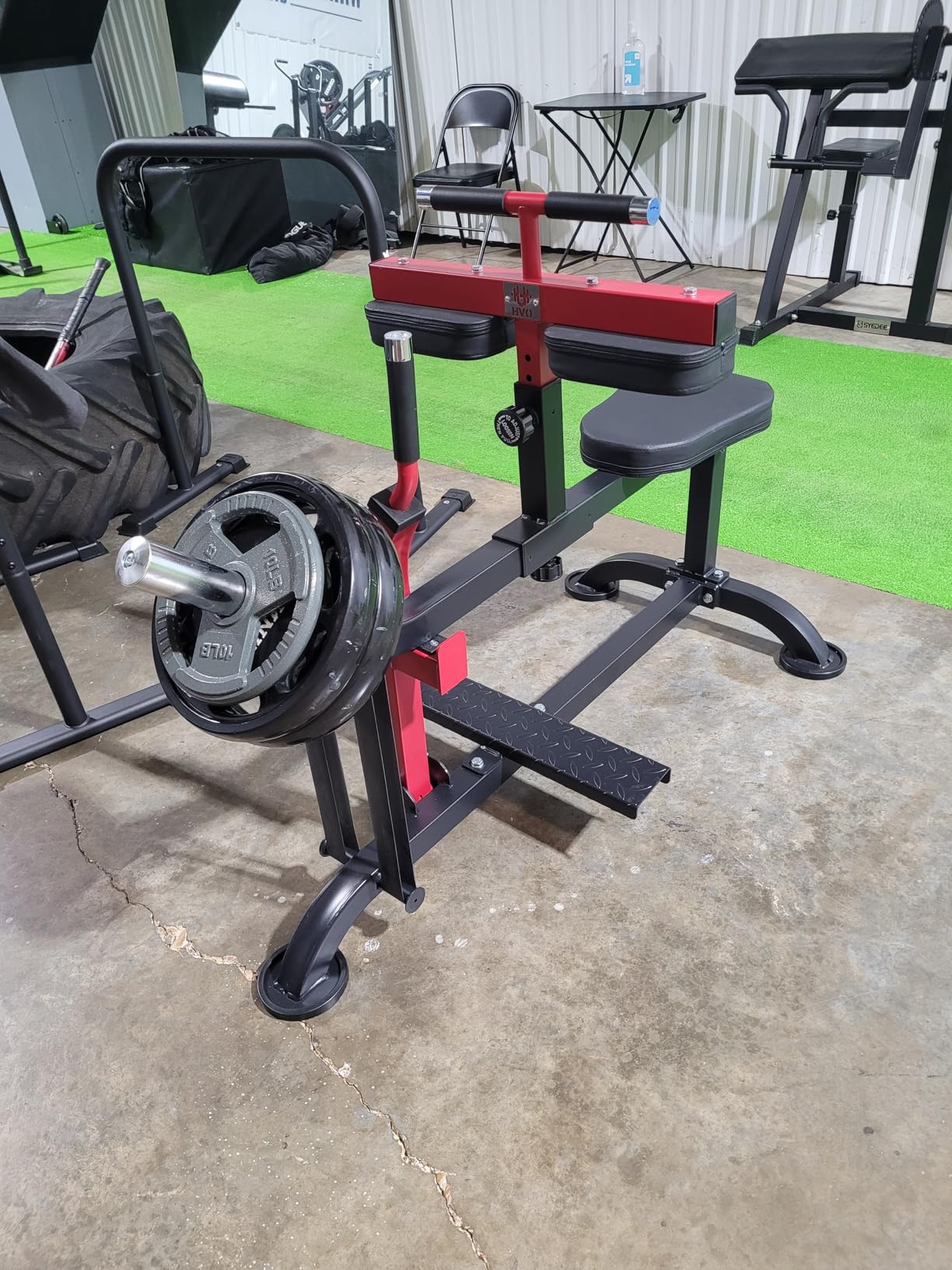 HVO Seated Calf Raise Machine, Dual Resistance System 660LBS | Adjustable Leg Pad, 2