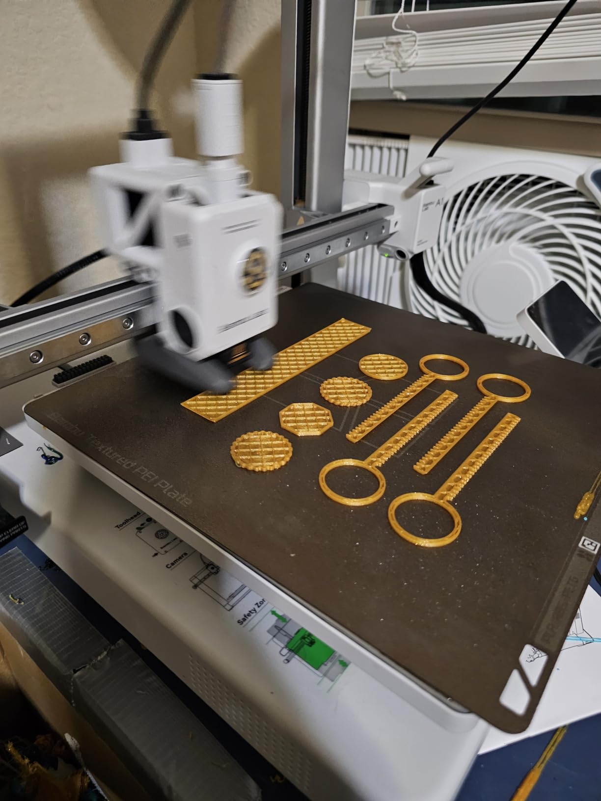 Bambu Lab A1 3D Printer, Ready-to-Use FDM 3D Printer for Beginners and Kids | Beginner-Friendly Ecosystem with MakerWorld Model Library, Full-Auto Calibration & Active Flow Rate Compensation, ≤48 dB Quiet customer photo 1
