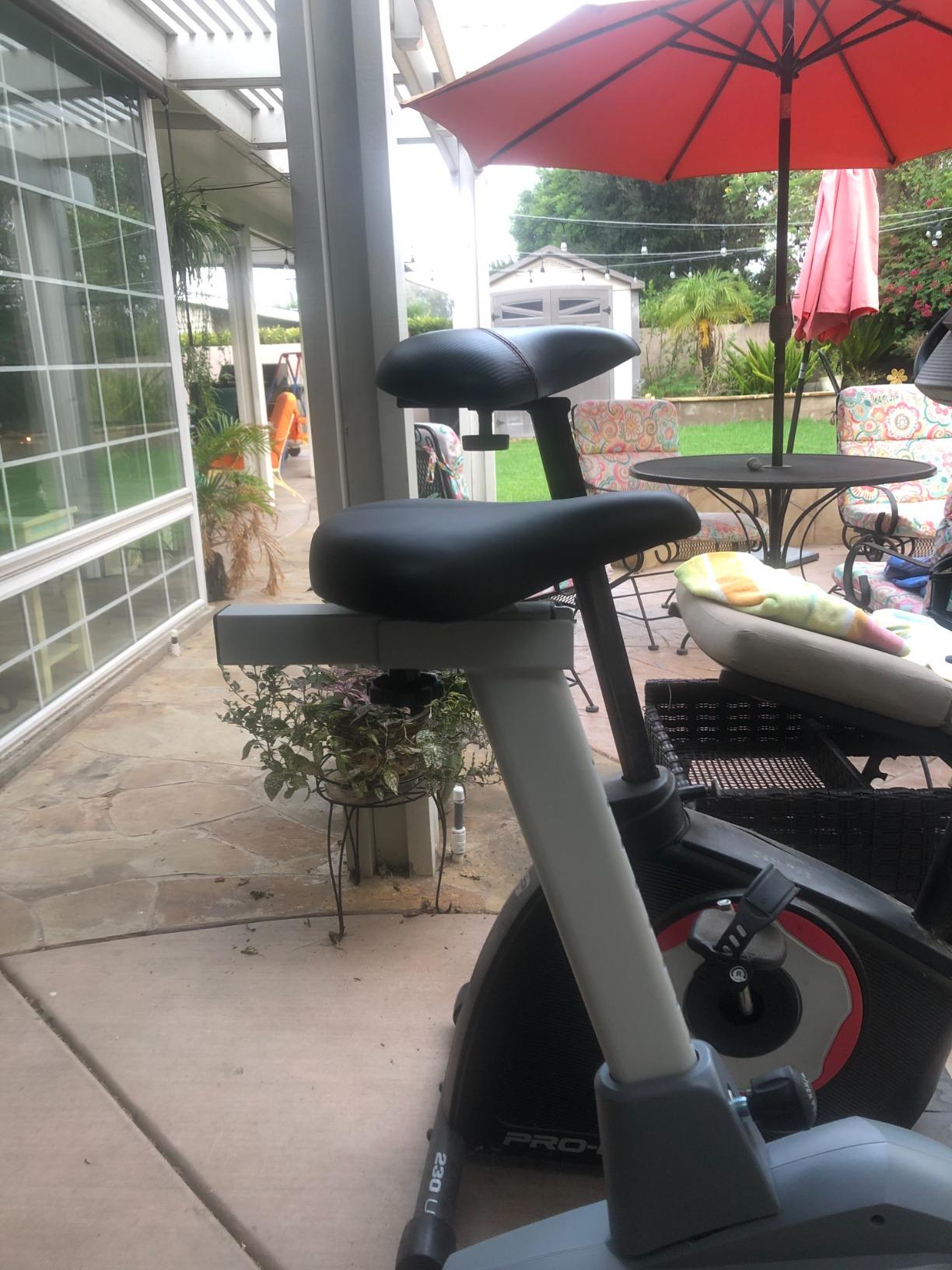 Sunny Health & Fitness Smart Magnetic Upright Exercise Bike for Home Cardio | Free SunnyFit App Connectivity, Adjustable Resistance, Custom Riding Position, Wide Inseam Range, Up to 300LB Capacity customer photo 1