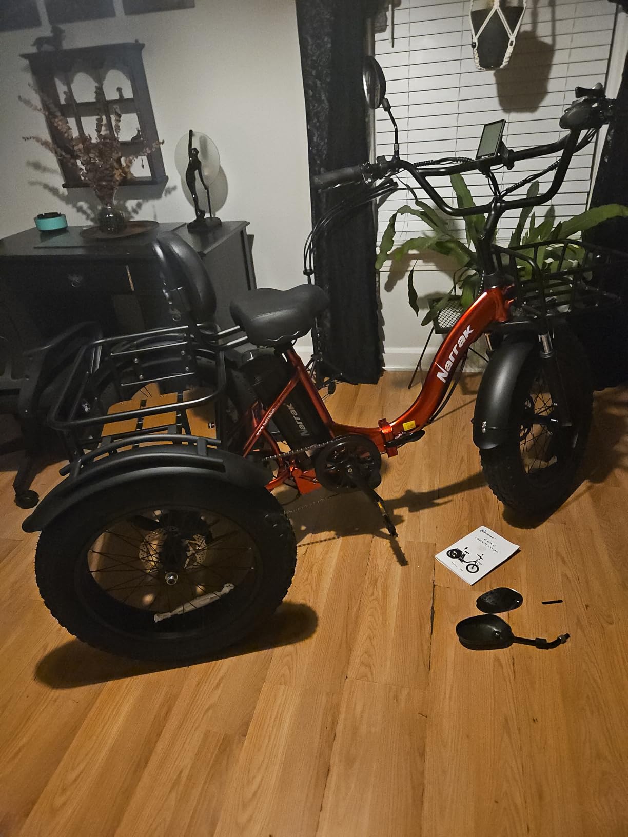 NARRAK Electric Tricycle for Adults, 750W(Peak 1350W), 48V13Ah Ebike, 20