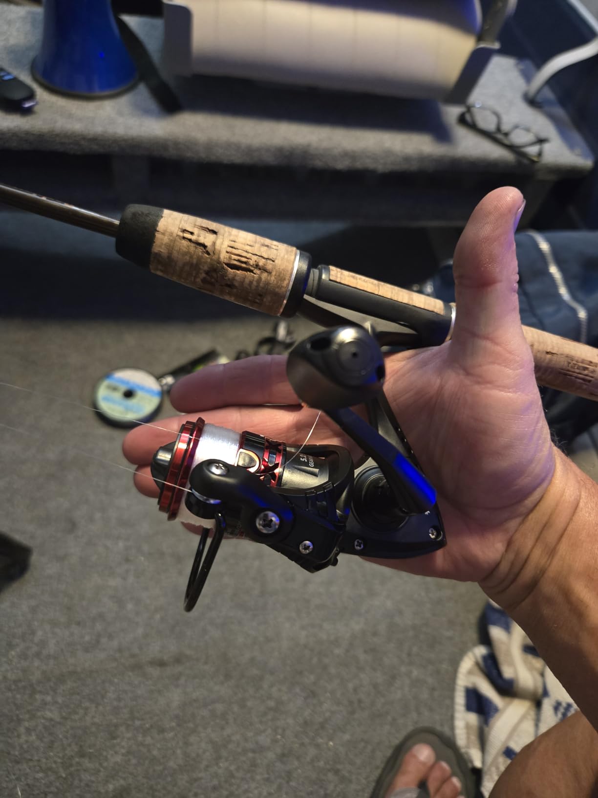Piscifun Flame Spinning Reel, Lightweight, 22lb Max Drag, 9+1BB | Carbon fiber drag, smooth retrieve, 500-5000 sizes for freshwater bass and trout fishing customer photo 2