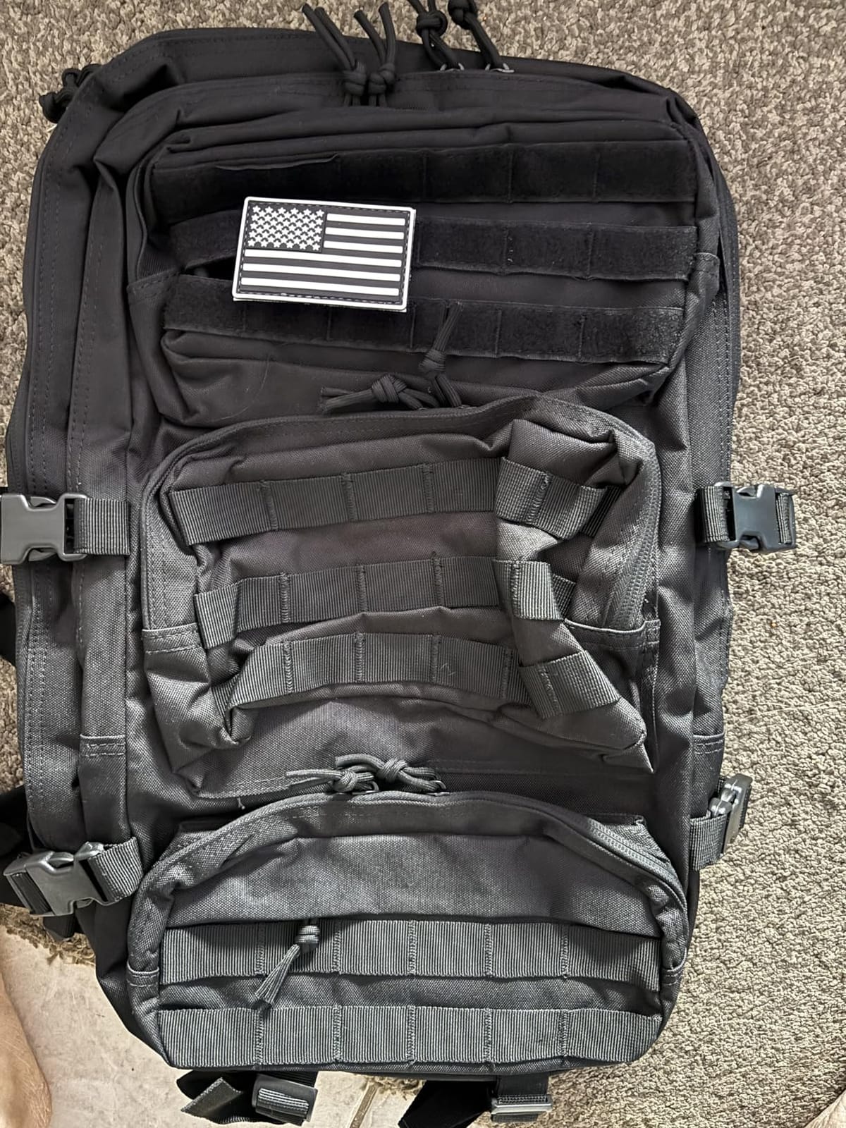 50L Military Tactical Backpack Large Day Backpack for Men Molle Army 3 Days Assault Pack Bug Out Bag Water Resistant and Heavy Duty Hiking Rucksack - Black customer photo 1