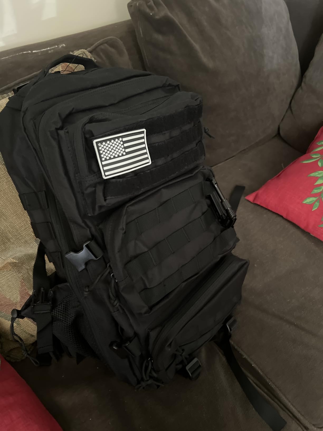 50L Military Tactical Backpack Large Day Backpack for Men Molle Army 3 Days Assault Pack Bug Out Bag Water Resistant and Heavy Duty Hiking Rucksack - Black customer photo 2
