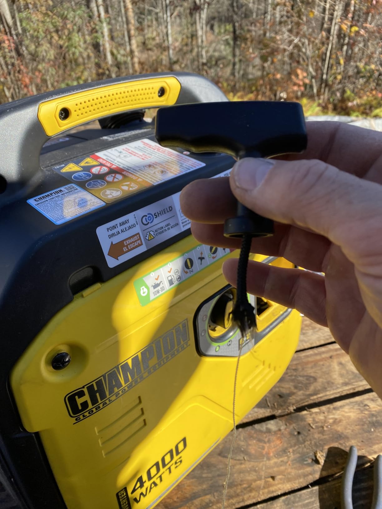 Champion Power Equipment 4000-Watt RV Ready Portable Inverter Generator with Quiet Technology and Free 3-Year Warranty customer photo 2