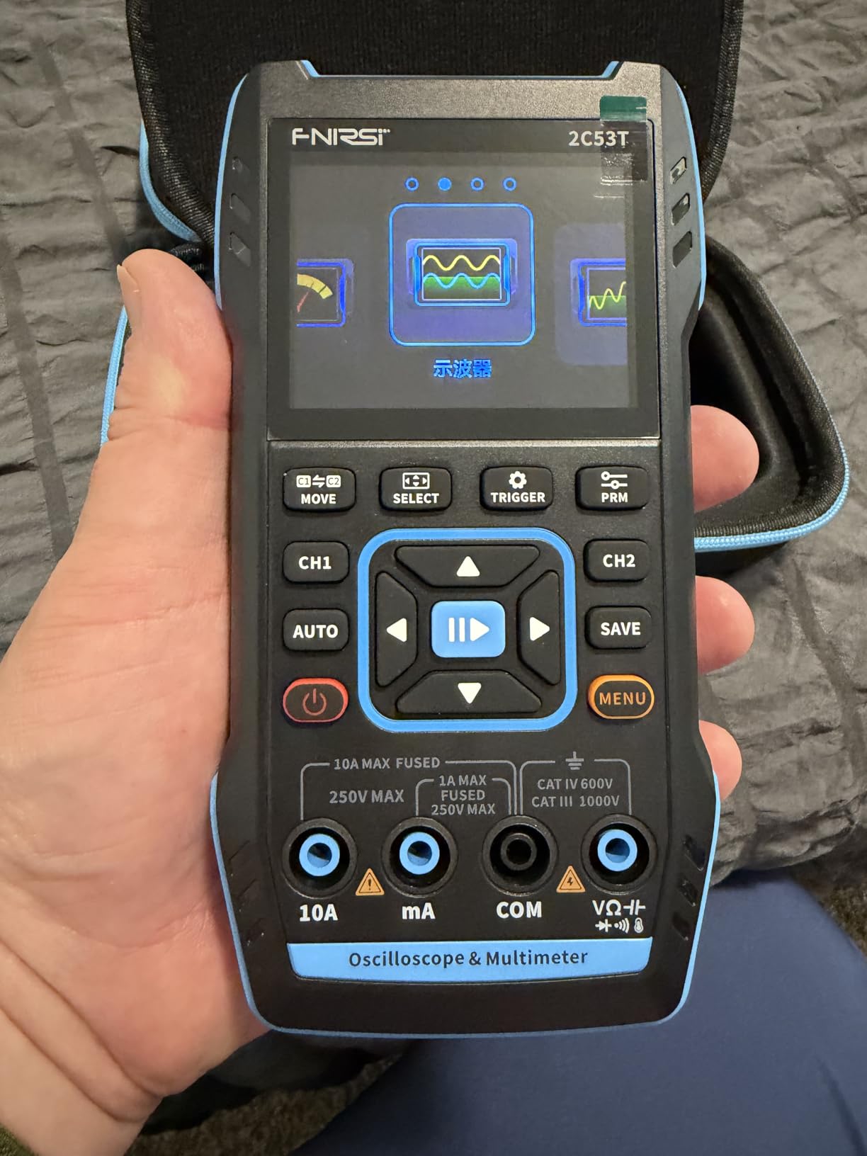 FNIRSI 2C53T 3-in-1 50MHz 2CH Oscilloscope Multimeter DDS Signal Generator | 250MSa/s Sampling, 19999 Counts Multimeter, Handheld Protable Oscilloscope, Auto Measurement for Automotive Electronic Repair customer photo 2