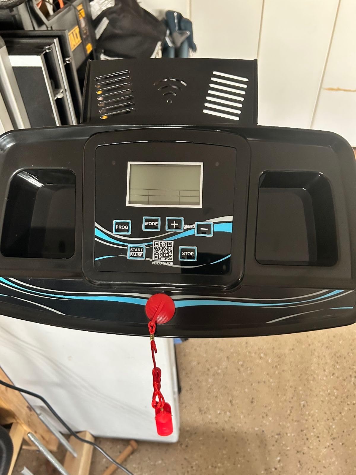 Ksports Advanced Rehab Walking Treadmill with 2.25HP Motor, Long Handrails for Balance, 287 LB Capacity, 0.4-8.0 MPH, 3-Level Incline, Bluetooth for Kinomap, Zwift & FitShow, Foldable with LCD Display customer photo 1