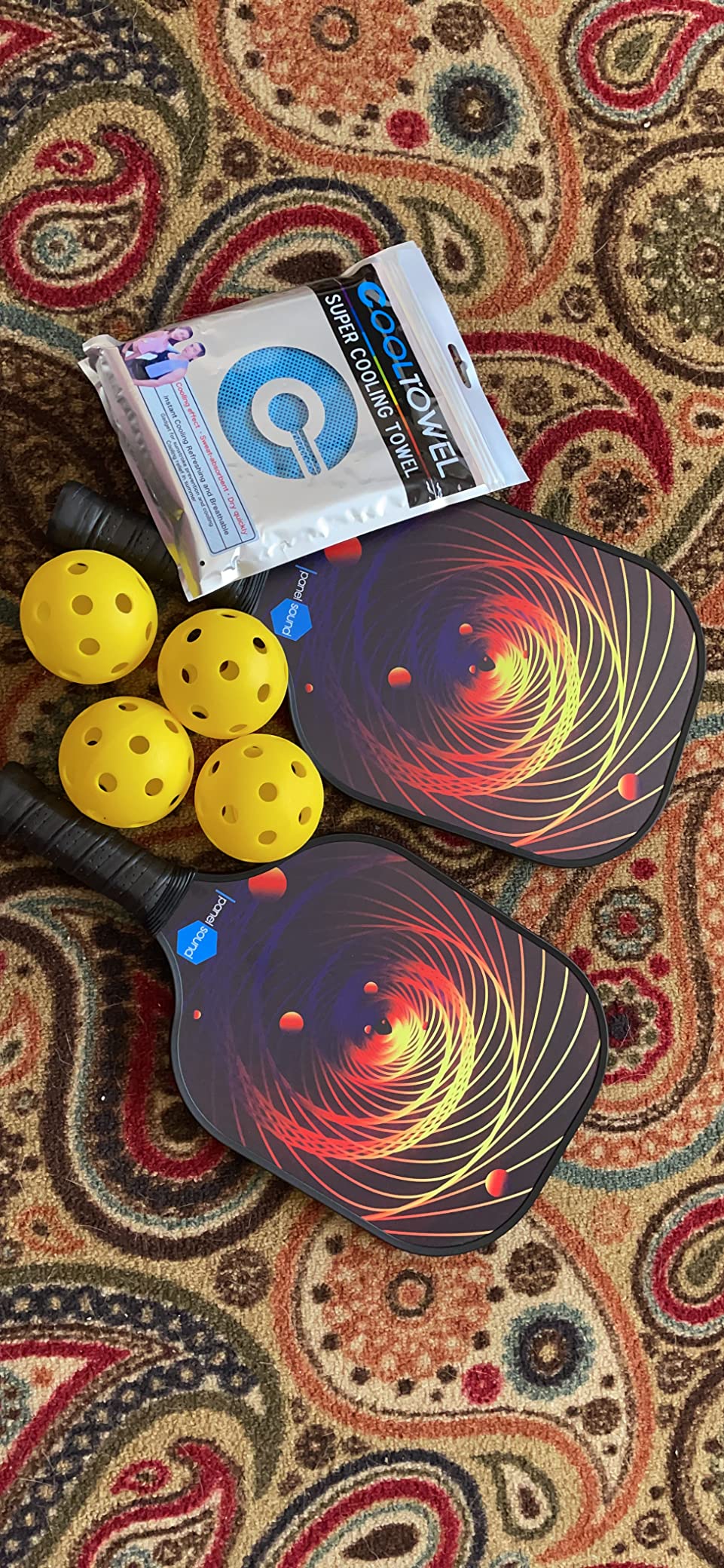 Pickleball Paddles Set of 2 or 4, USAPA Approved Fiberglass Pickleball Racket Set with 4 Outdoor Pickleballs and 1 Carrying Case customer photo 2
