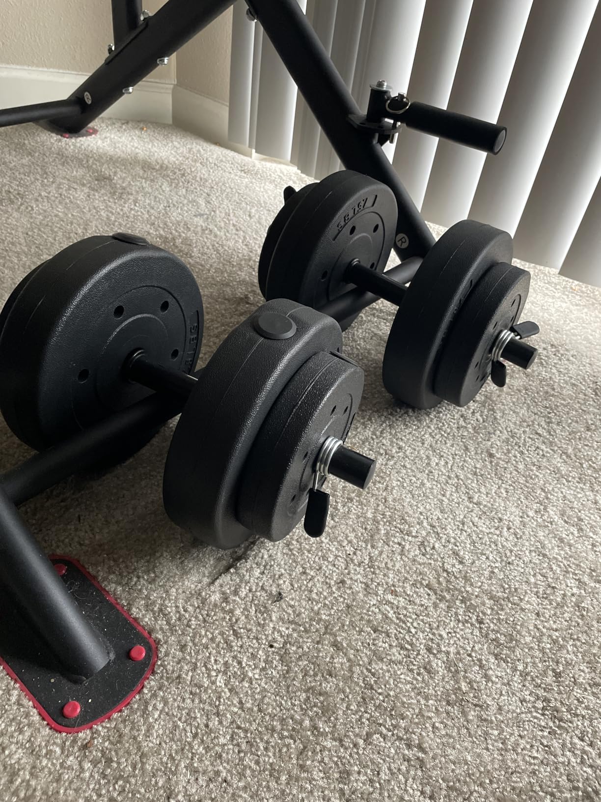 CAP Barbell 40-Pound Adjustable Cement Dumbbell Set - Versatile Weights for Home Gym Excellence customer photo 2
