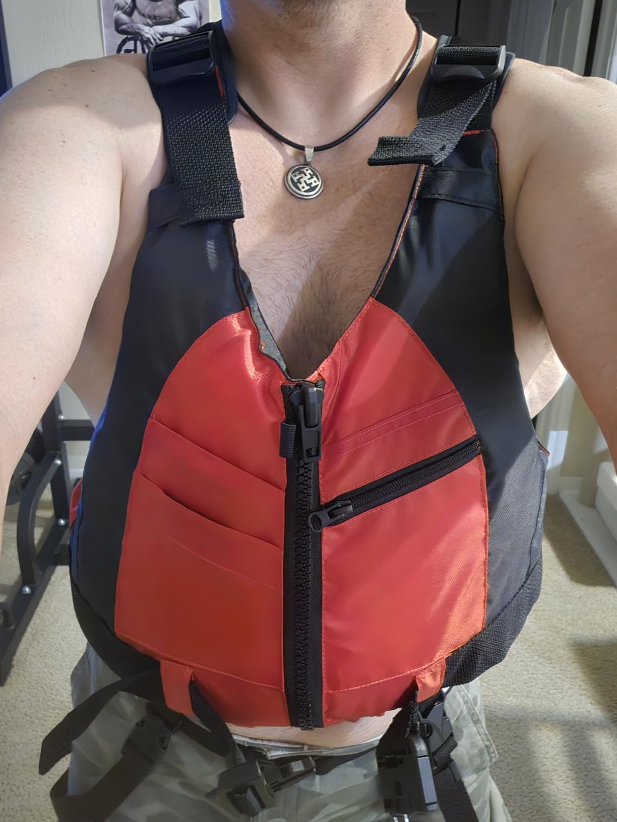 Yueta Swim Vest for Adults, Adjustable Crotch Strap, Buoyancy Aid Swim Jacket for Kayaking, Fishing, Watersports customer photo 1