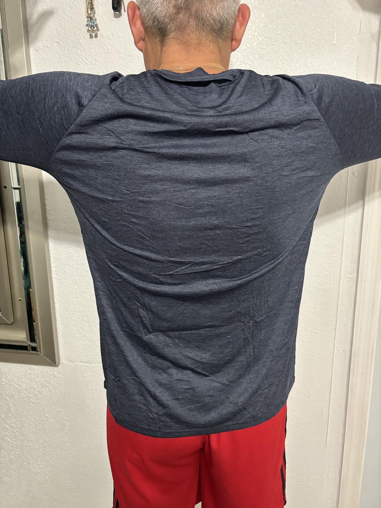 3 Pack Long Sleeve Shirts for Men - Quick Dry Moisture Wicking UV Sun Protection T-Shirts for Fishing Workout Athletic Gym customer photo 1