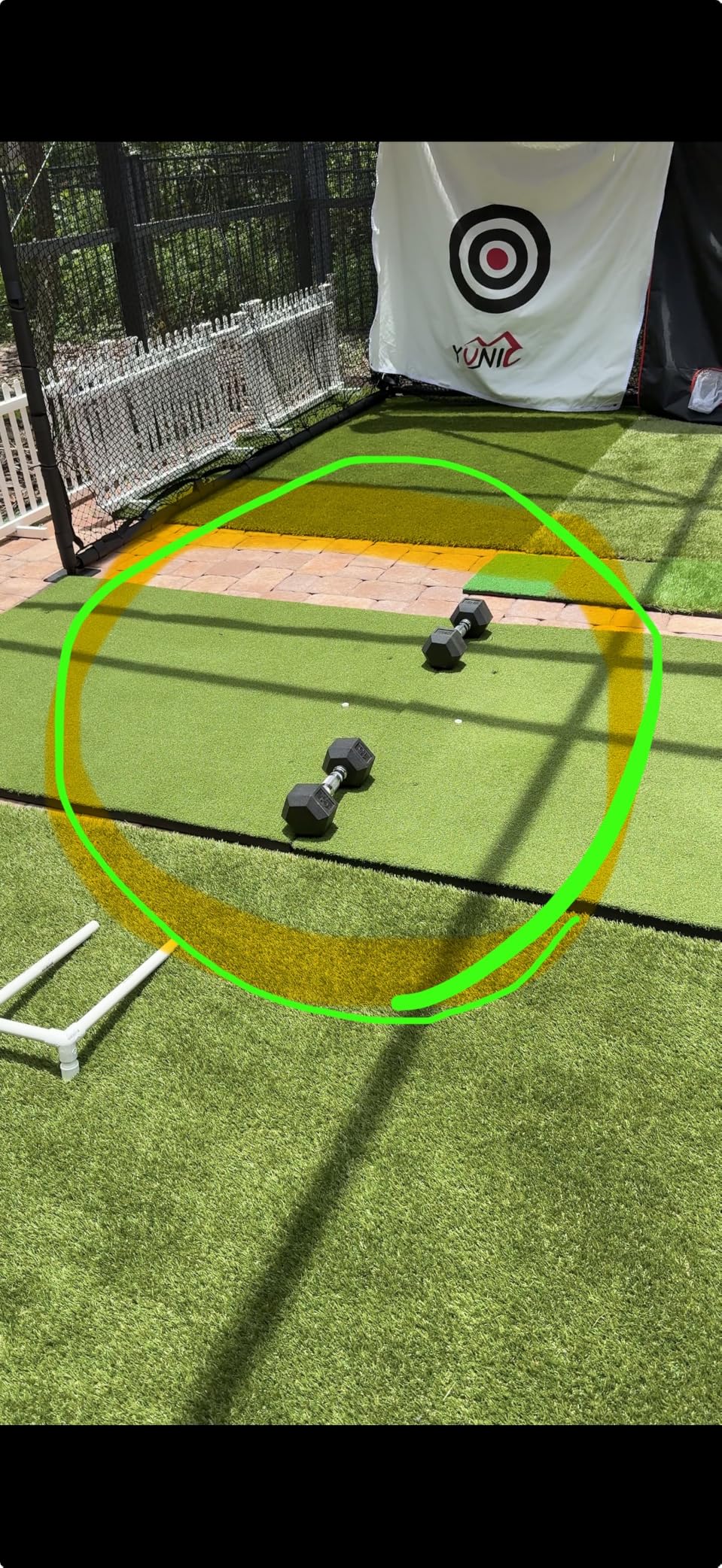 Bltend Golf Mat: 5x4ft & 5x5ft Heavy-Duty Golf Hitting Mats Practice Outdoor/Indoor, Elite Dense Artificial Turf Matt Training Aid for Backyard/Garage/Driving Range/Simulators customer photo 1