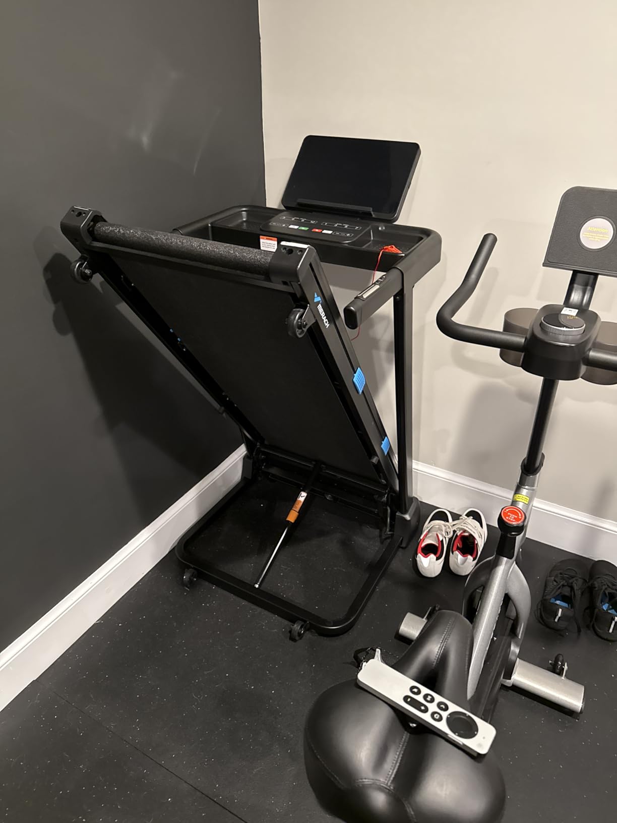 T12 Foldable Treadmill for Home 300 LBS Capacity Wide Running Belt | 0-15% Incline Treadmill with LED Display, Smart App, 2.5HP Brushless Motor, Compact Design customer photo 2