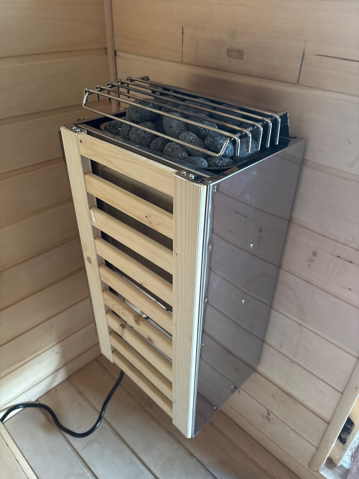 2KW 110V Sauna Heater with Plug, No Need for Wiring, Plug and Play, 100 Cu.Ft. Heated Area customer photo 1