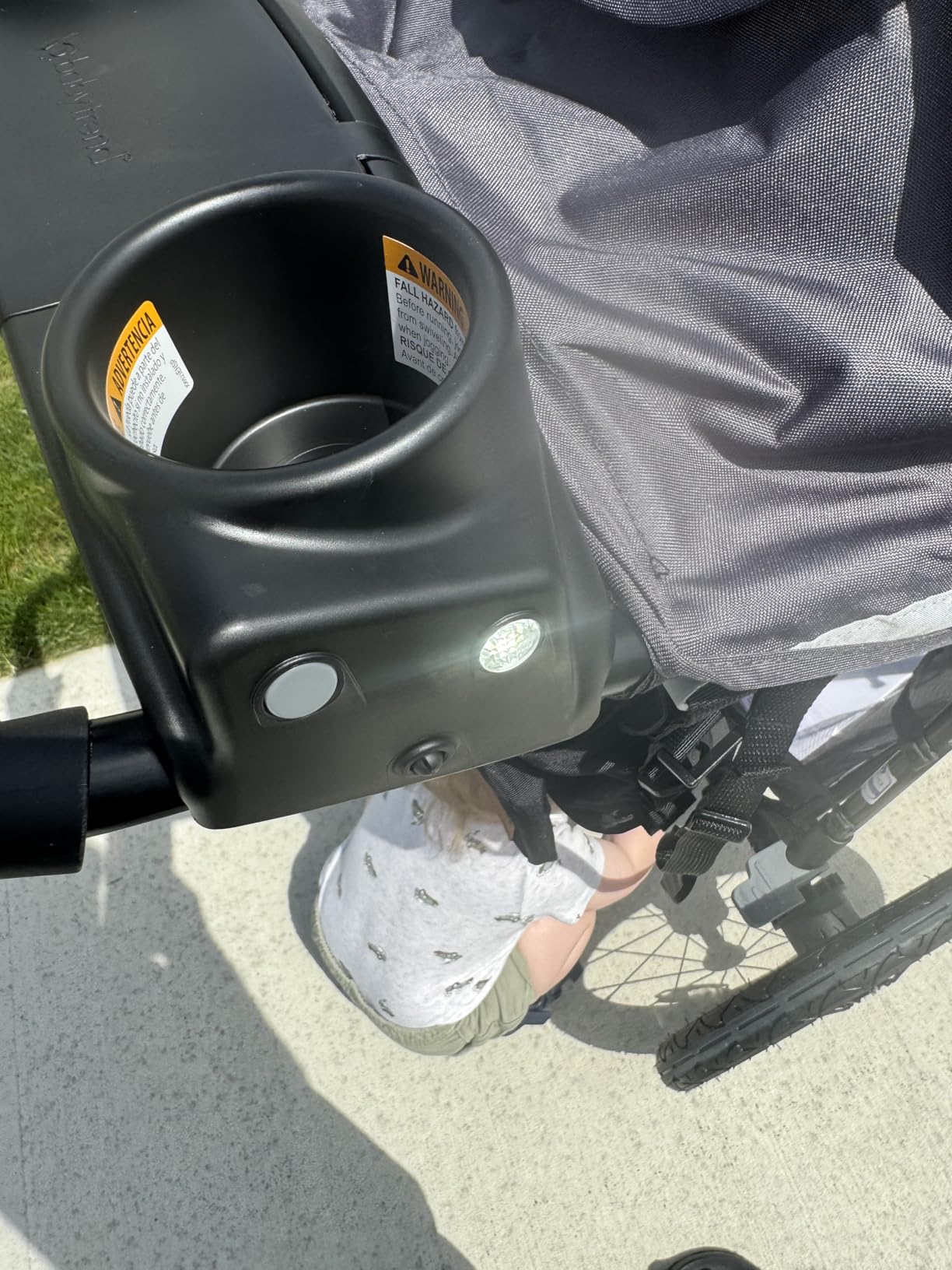 Baby Trend Expedition Zero Flat Jogger with LED Lights, Dash Grey customer photo 1