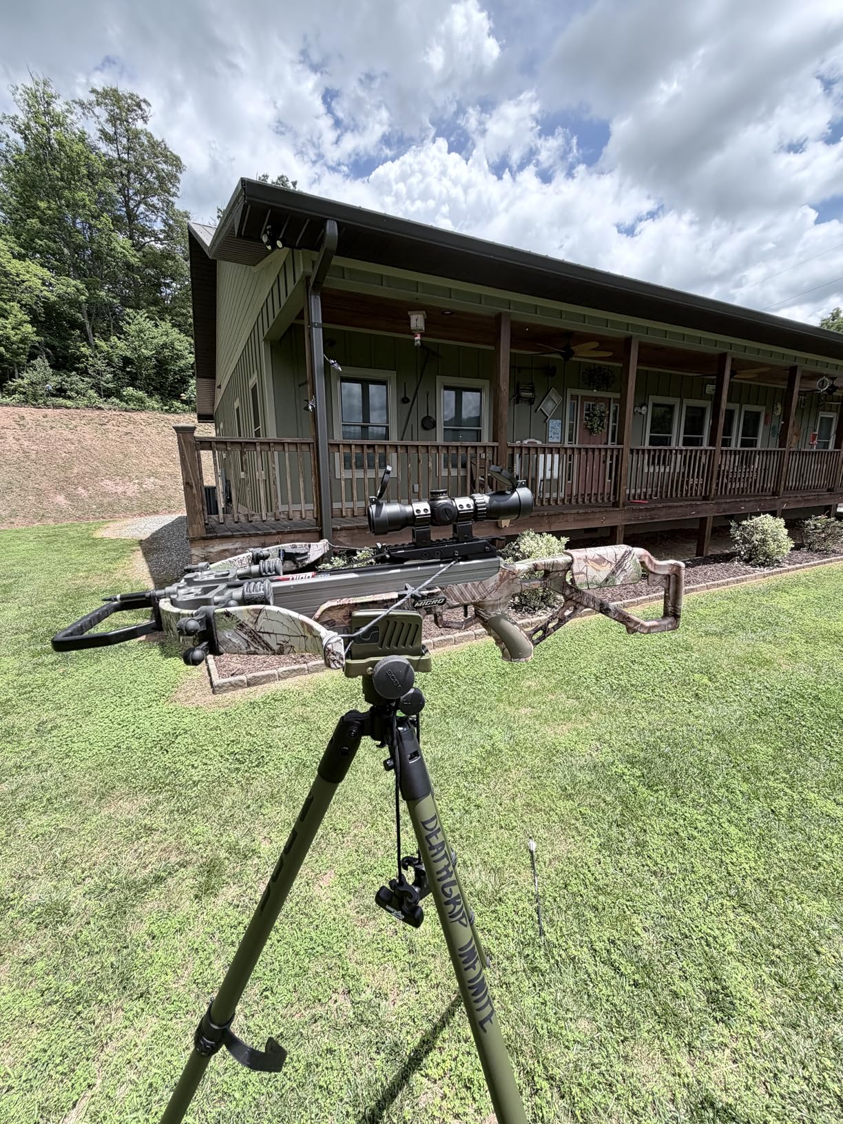 UUQ 1.5-5x32 Crossbow Scope, Circles and Rangefinder Etched Glass Ballistic Reticle Optic customer photo 2