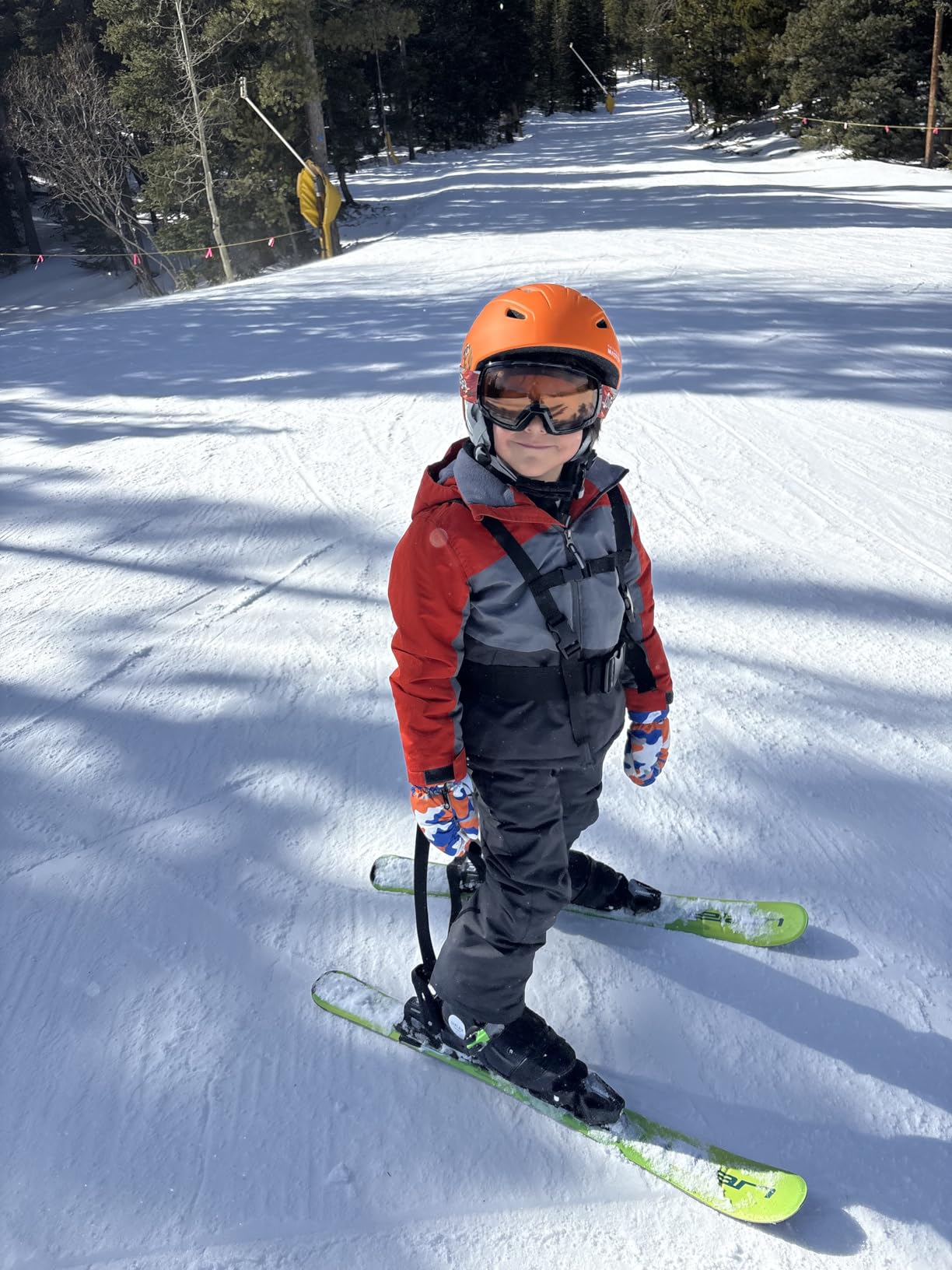 OutdoorMaster Anoa Kids Ski Helmet and Goggles Adjustable Safety-Certified | Lightweight PC Shell, EPS Shock-Absorbing Core, Anti-Fog Lens, UV400, OTG, Ventilation, Soft Padding, for Snow Sports customer photo 2