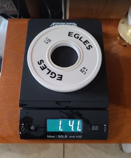Egles Change Plates Set 1.25LB, 2.5LB, 5LB - Rubber-Coated Weight Plates in Pairs, Olympic Bumper Plates, Color-Coded, IWF Standard, Fit 2-Inch Barbells Strength Training Weight Plates Gym & Fitness customer photo 2