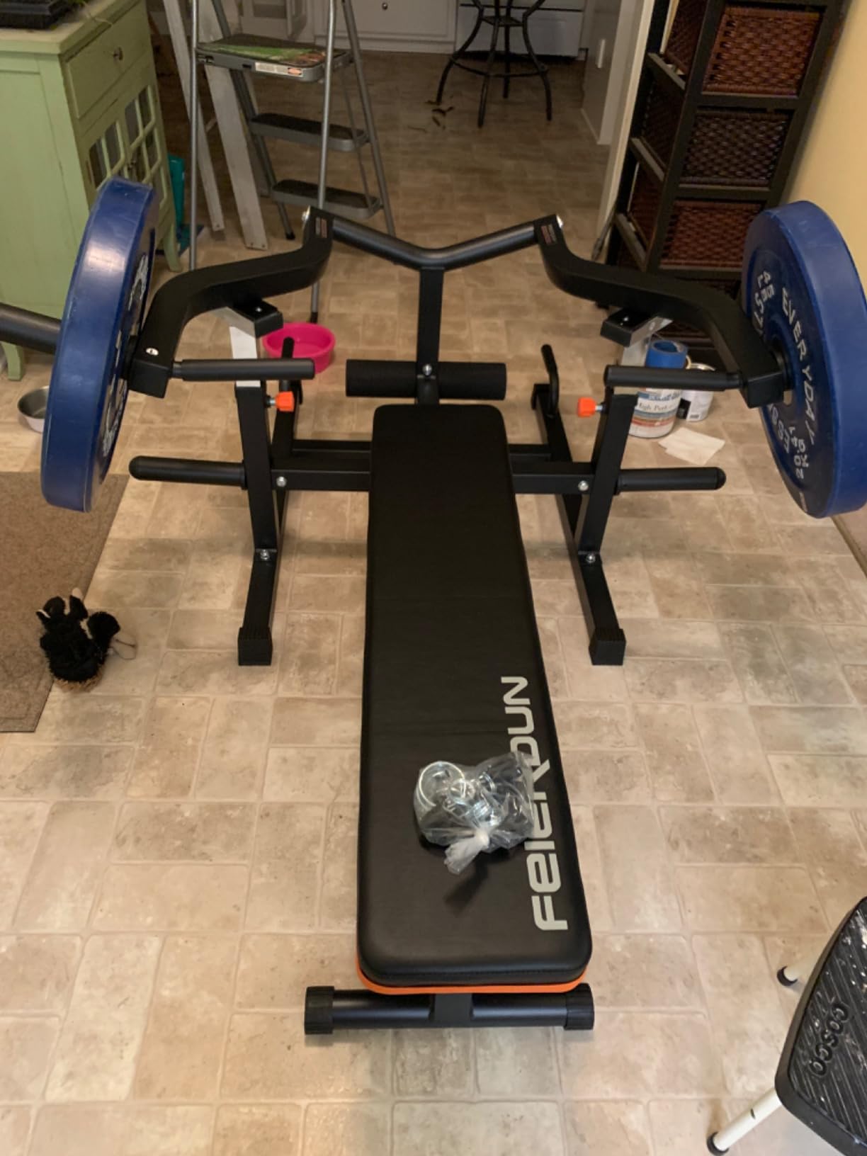 FEIERDUN Chest Press Machine, 1250 LB Adjustable Bench Press | 3-Grip U-Handles, Independent Arms and 11+3 Adjustable Positions customer photo 2