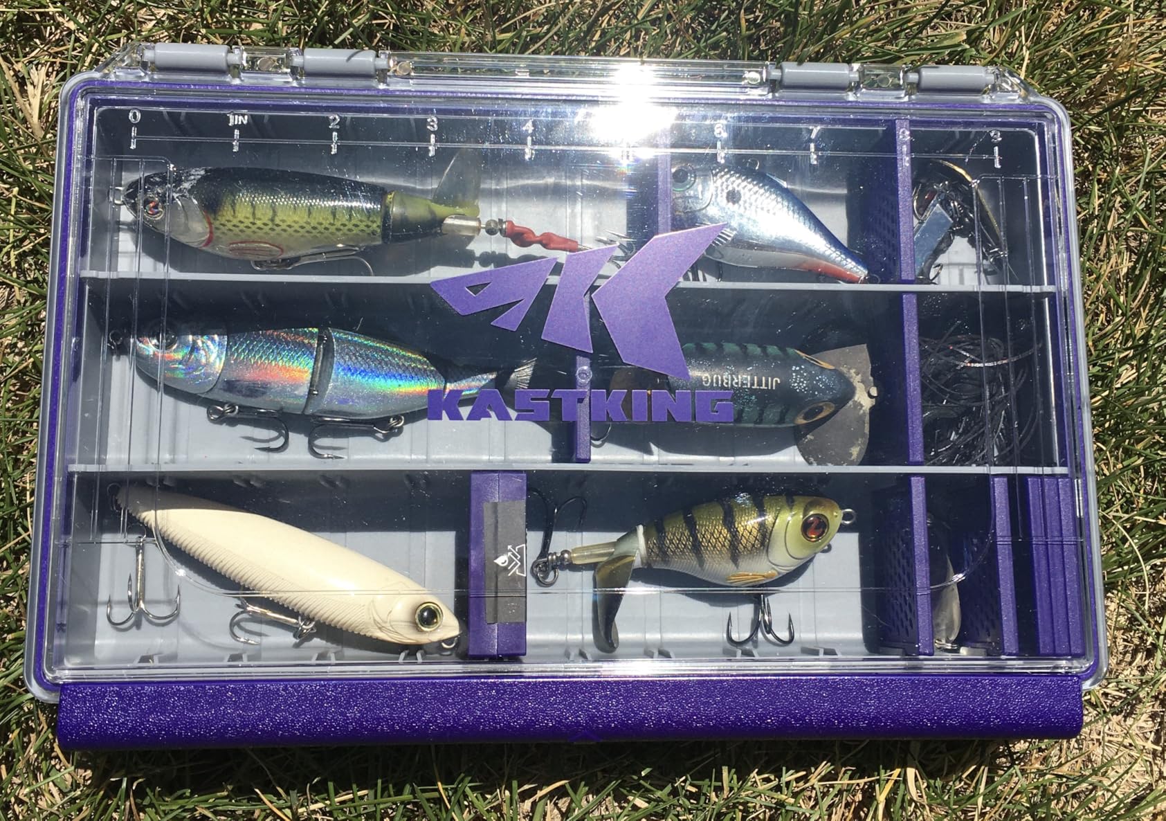 KastKing HyperSeal Waterproof Tackle Box, 3600 2 Packs, Black | Tackle Tray Storage Fishing Gear, Tackle Box Organizer, DIY Dividers, One-Hand Open and Close customer photo 1