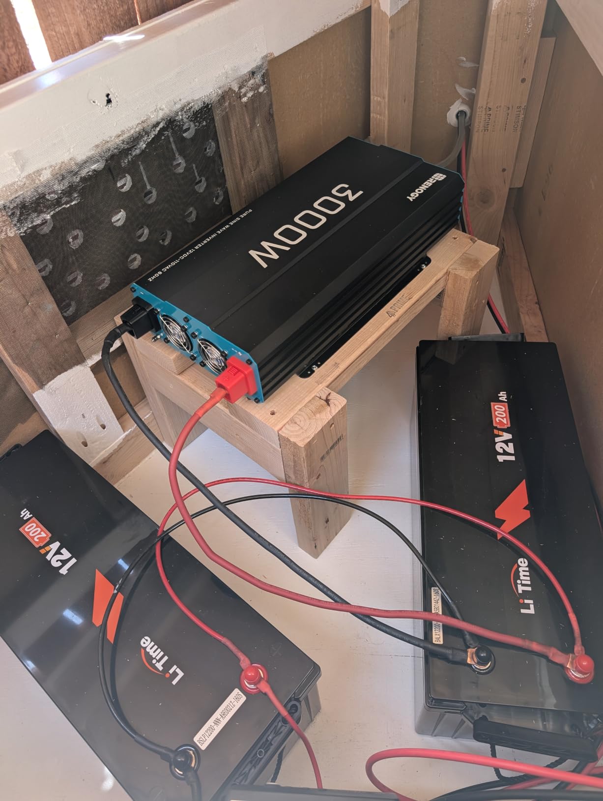Renogy Inverter PUH, 3000W Pure Sine Wave Power Inverter with UPS Transfer Switch & Bluetooth, 12V DC to 120V AC Converter for RV, Truck, Home, Camping - 6000W Surge Power, Remote Monitoring customer photo 1