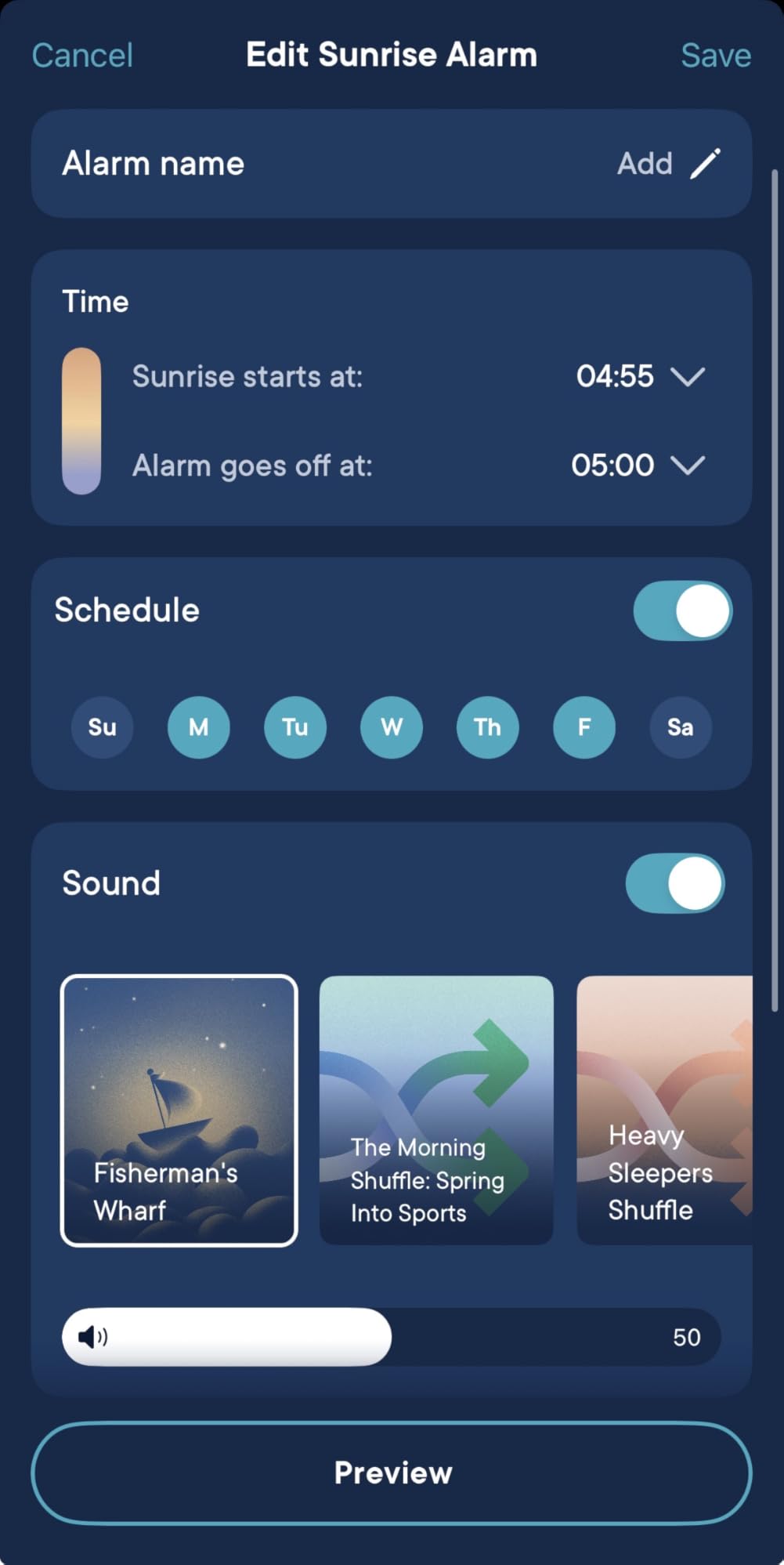 Hatch Restore 3 Sunrise Alarm Clock & Sound Machine, Smart Light (Putty) | White noise machine and sunrise alarm light, 80+ sleep sounds, screen-free bedtime routine with meditations via Hatch Sleep App customer photo 1