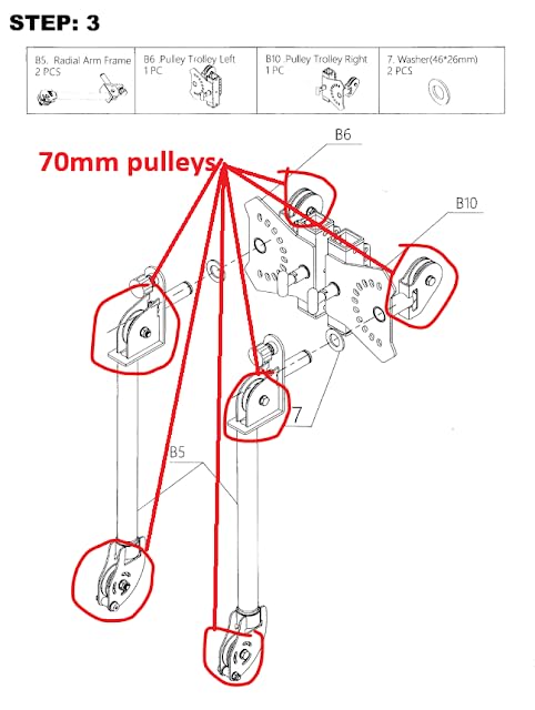 GMWD Cable Machine Home Gym, Wall Mounted Cable Machine with Dual Swivel Arms and 22 Adjustable Positions, All-in-One Cable Crossover Machine for Home Gym, Black customer photo 2